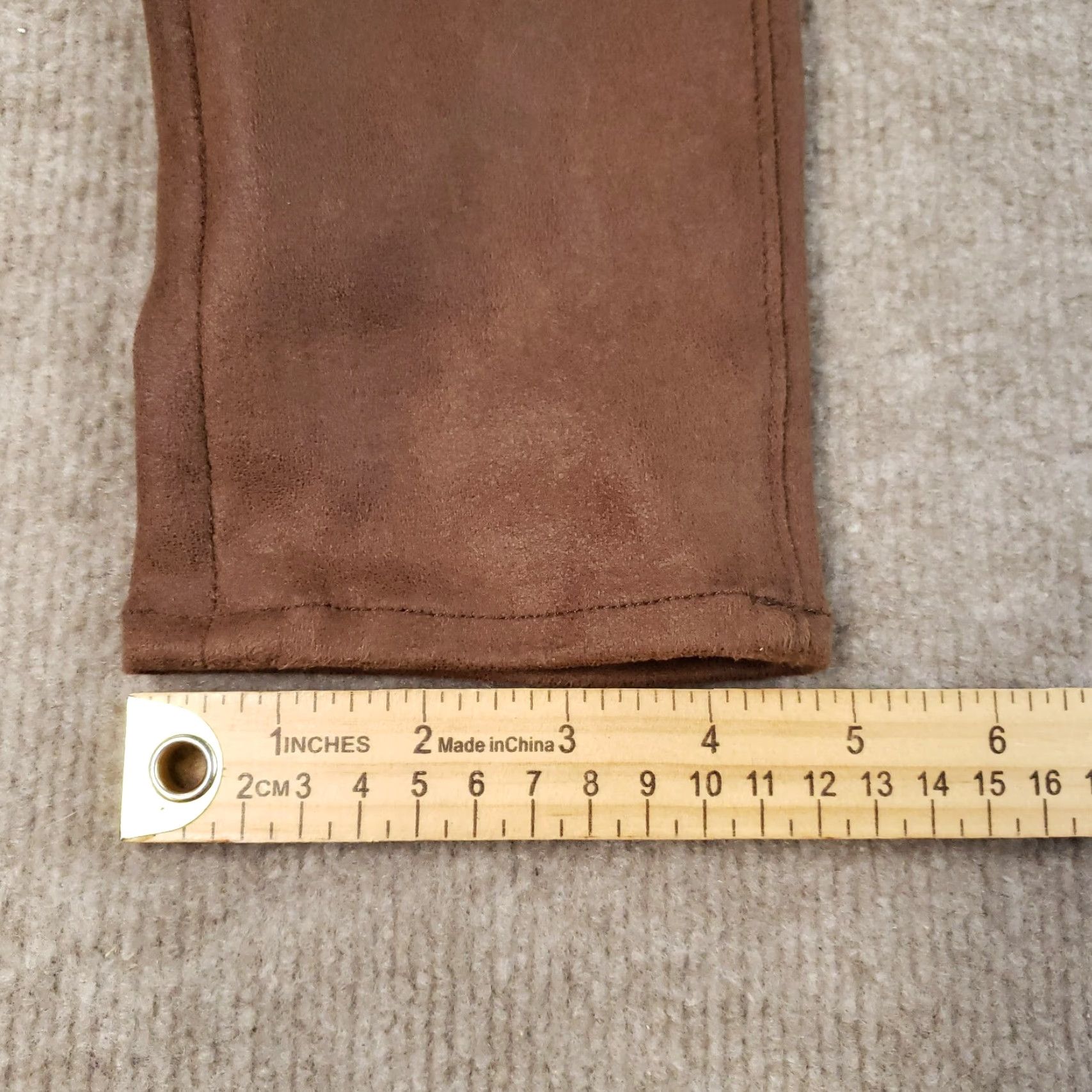 7 For All Mankind 7 For All Mankind Leggings Pants Womens Size 26 Brown Faux Suede Leather Ankle Shirt? Size 26" / US 2 / IT 38 - 4 Thumbnail