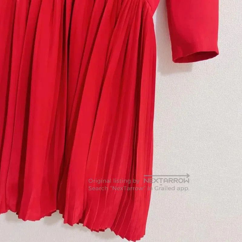 Dior Dior Red Pleated Dress for Women in Size M . Size M / US 6-8 / IT 42-44 - 6 Thumbnail