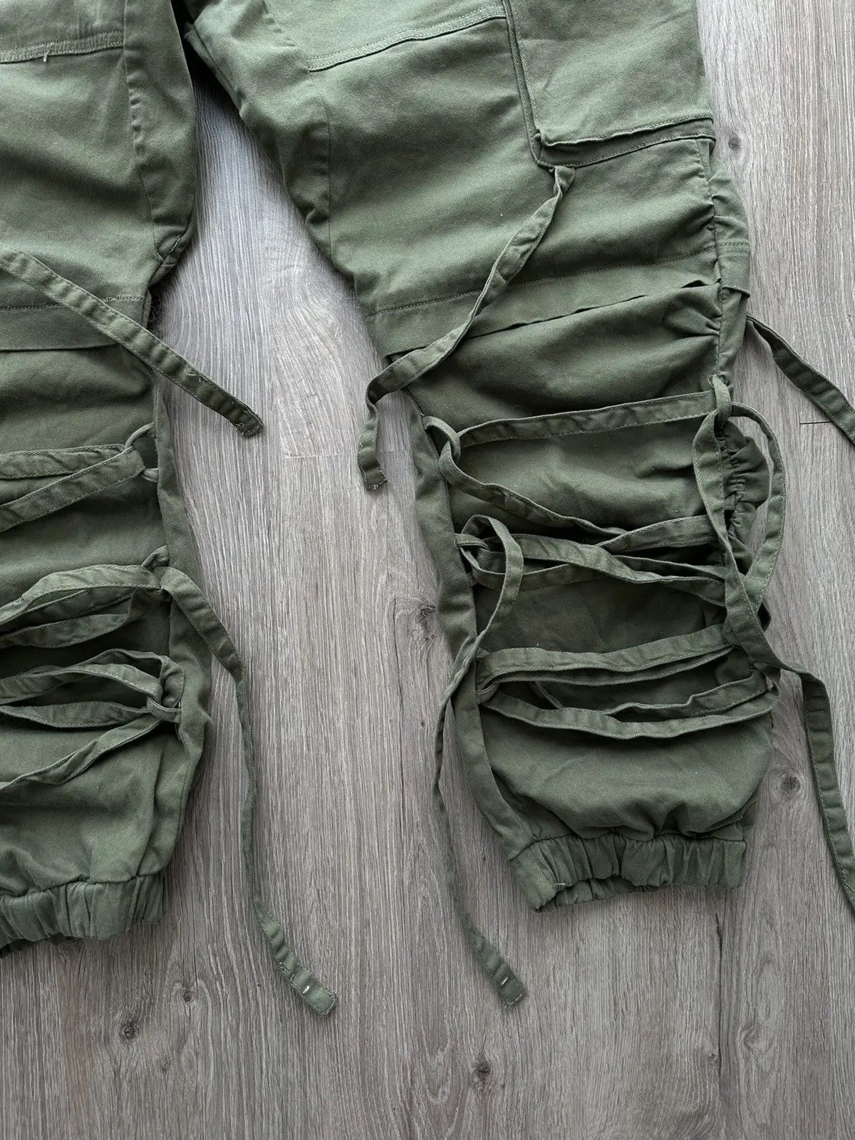Japanese Brand × Vintage Vintage Japanese Bondage Cargo Multi-Pocket Pants Size US 36 / EU 52 - 7 Thumbnail