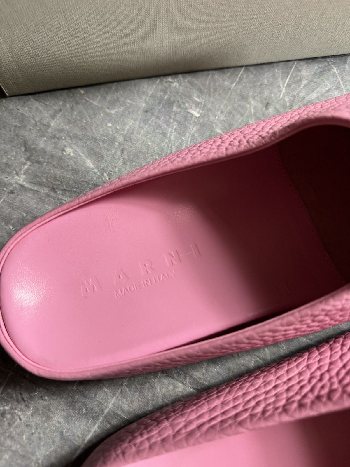 Marni Marni Leather Sabots in Pink Size 42 Size US 9 / EU 42 - 4 Thumbnail