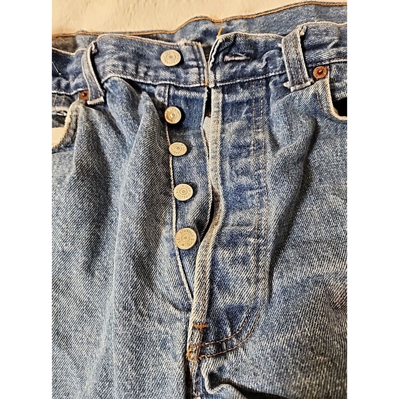 Levi's VINTAGE Levi's Levi Strauss & Co 501 Jeans Mens Blue 36 Straight Denim Size US 36 / EU 52 - 5 Thumbnail