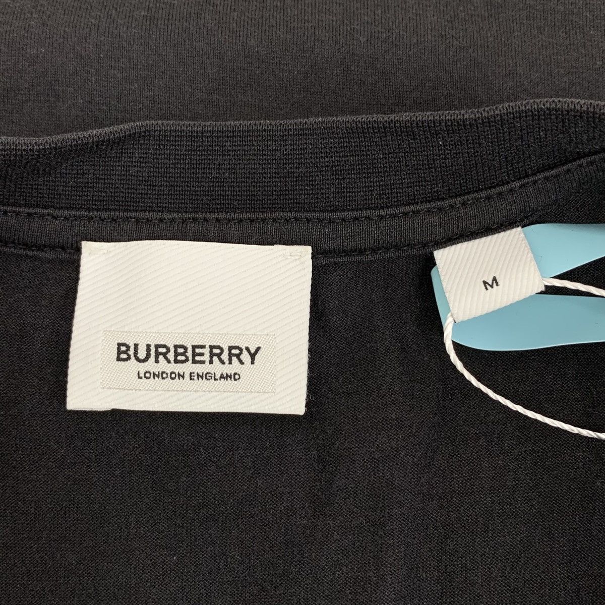 Burberry Burberry Black Pocket Check Cotton Crew Neck T-Shirt K26WX Size US M / EU 48-50 / 2 - 5 Thumbnail