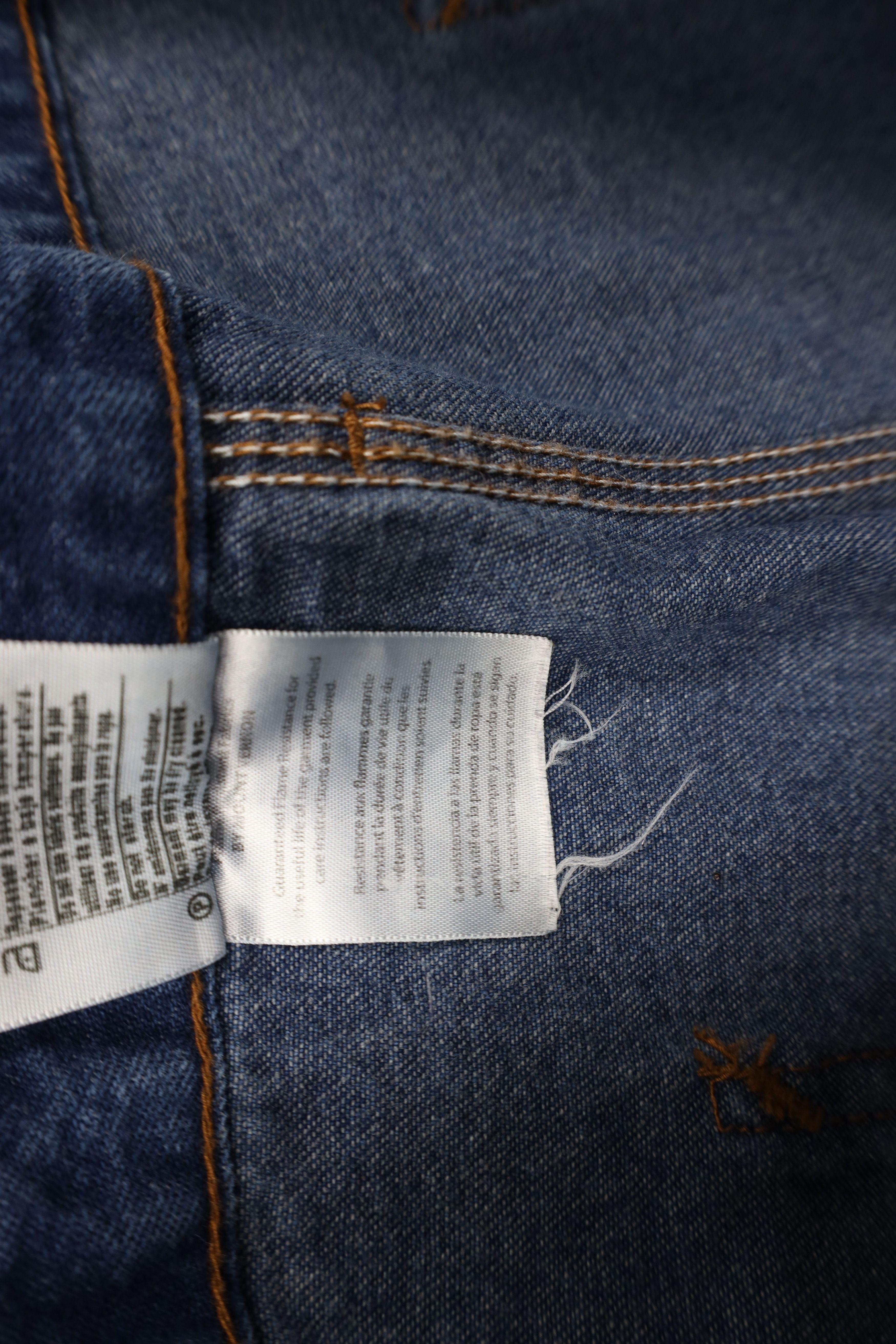 Carhartt × Vintage Vintage Y2K Carhartt FR Wide Leg Dungaree Jeans Blue Size US 38 / EU 54 - 10 Thumbnail