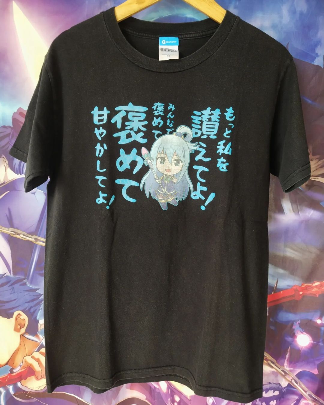 Anime × Japanese Brand KonoSuba Aqua Chibi Art Anime Tees Size US M / EU 48-50 / 2 - 1 Thumbnail
