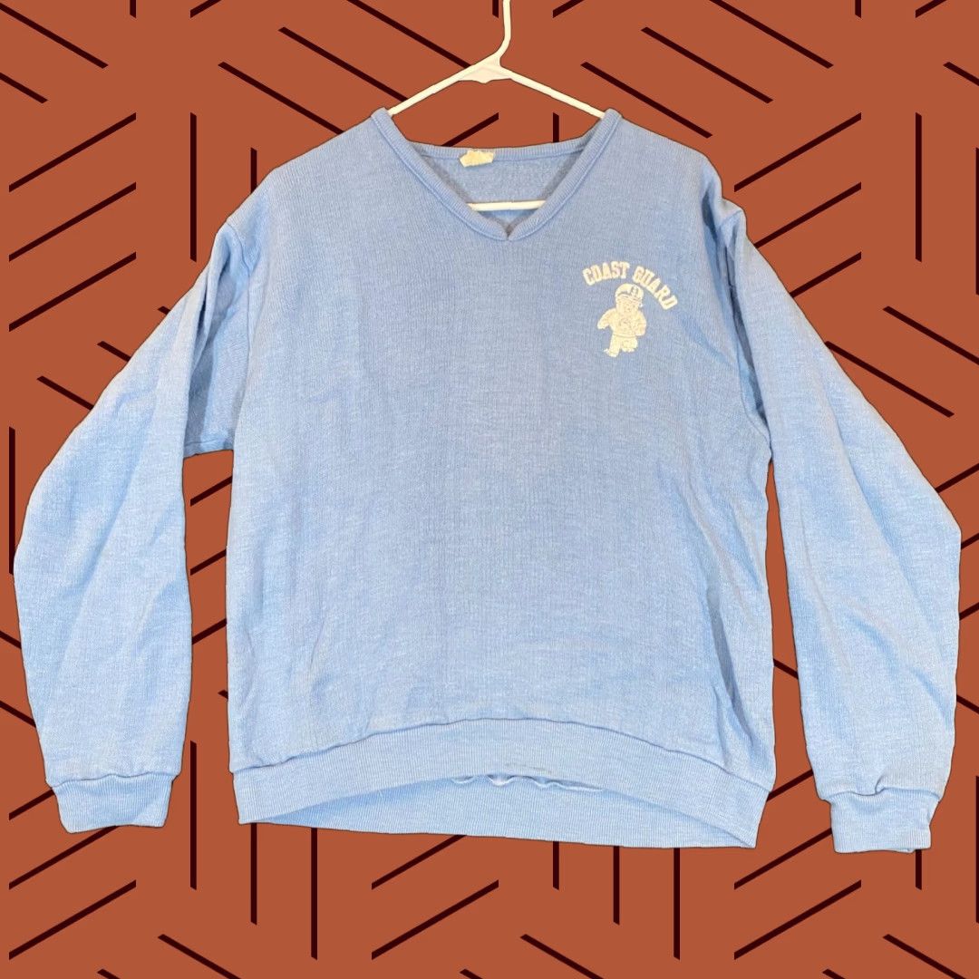 Vintage VINTAGE US COAST GUARD Sweater Mens M/L Blue Acrylic Blend Long Sleeve Pullover Regular Fit 90s Mens Brand Artex Size US M / EU 48-50 / 2 - 1 Thumbnail