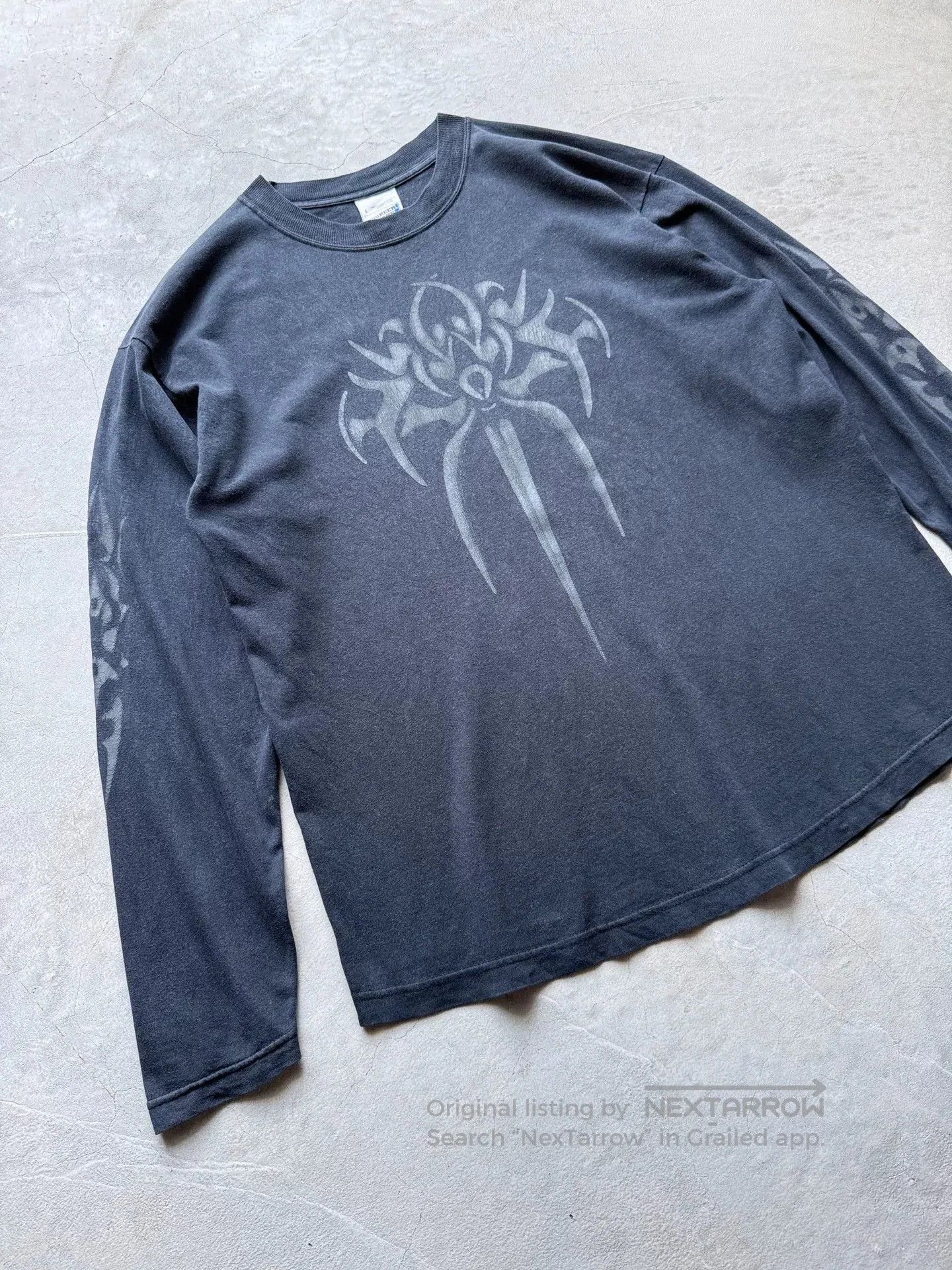 Vintage Vintage 90s Tribal Totem Graphic Longsleeve Tee. Size US L / EU 52-54 / 3 - 2 Thumbnail