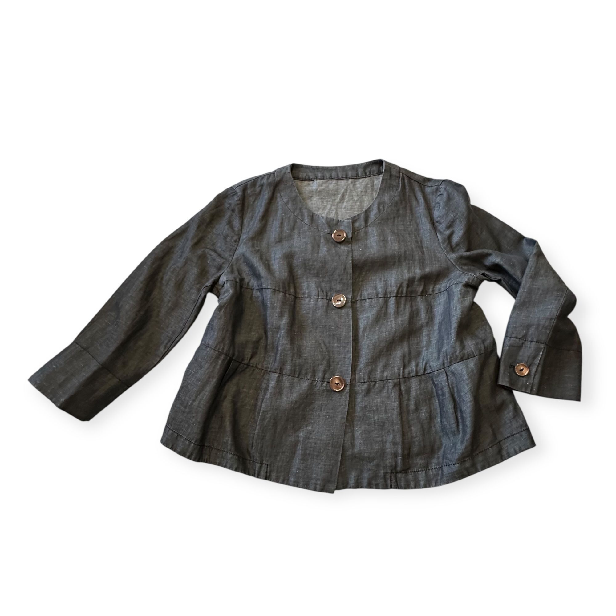 Weekend Max Mara Weekend Max Mara Linen Cotton Jacket EU42/US12 Size XL / US 12-14 / IT 48-50 - 5 Thumbnail