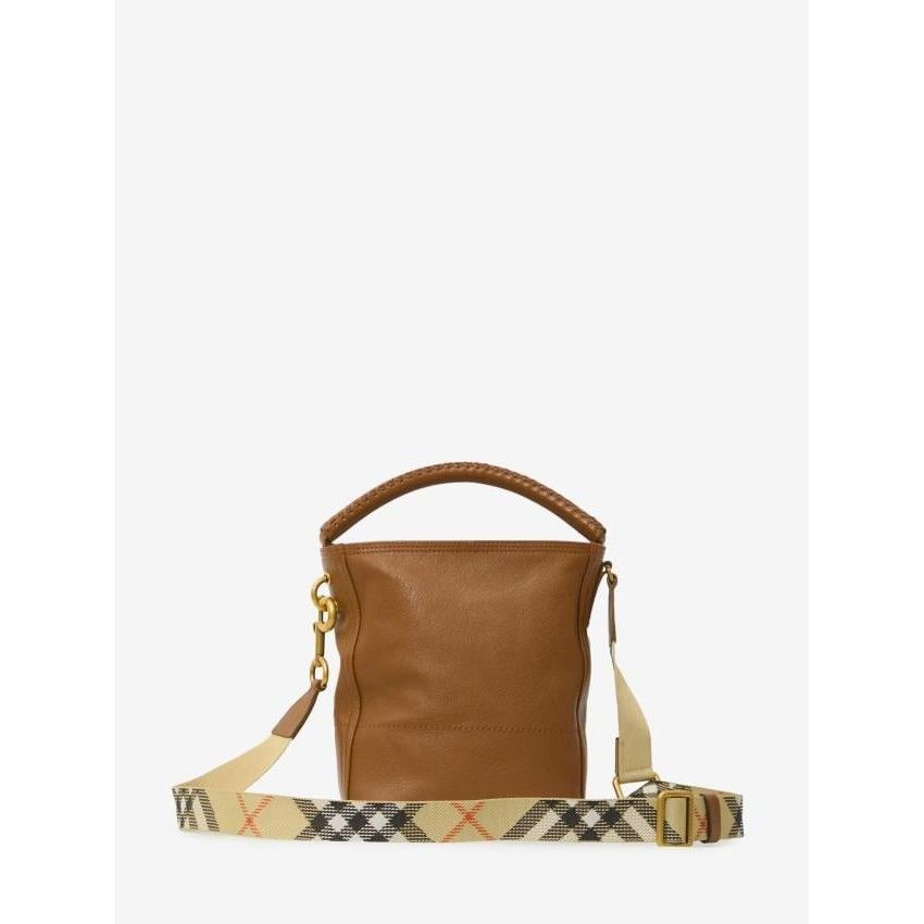 Burberry BURBERRY B Clip Beige Leather Bucket Bag New & Authentic Size ONE SIZE - 3 Thumbnail