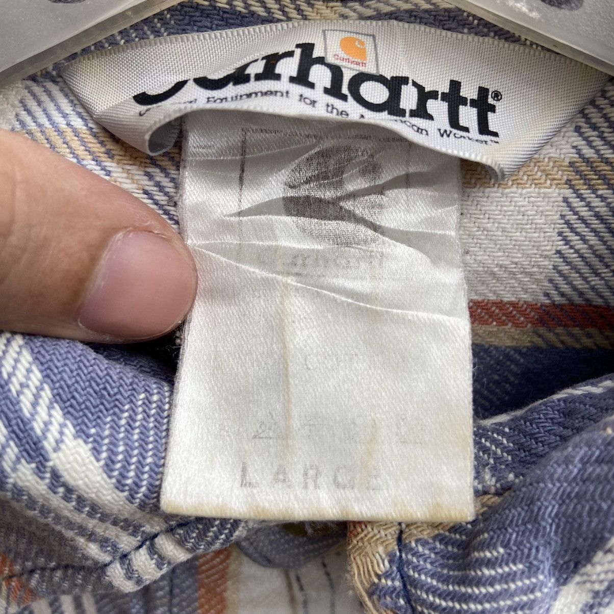 Carhartt × Vintage Vintage Carhartt Workwear Checker Shirt Size US L / EU 52-54 / 3 - 10 Thumbnail