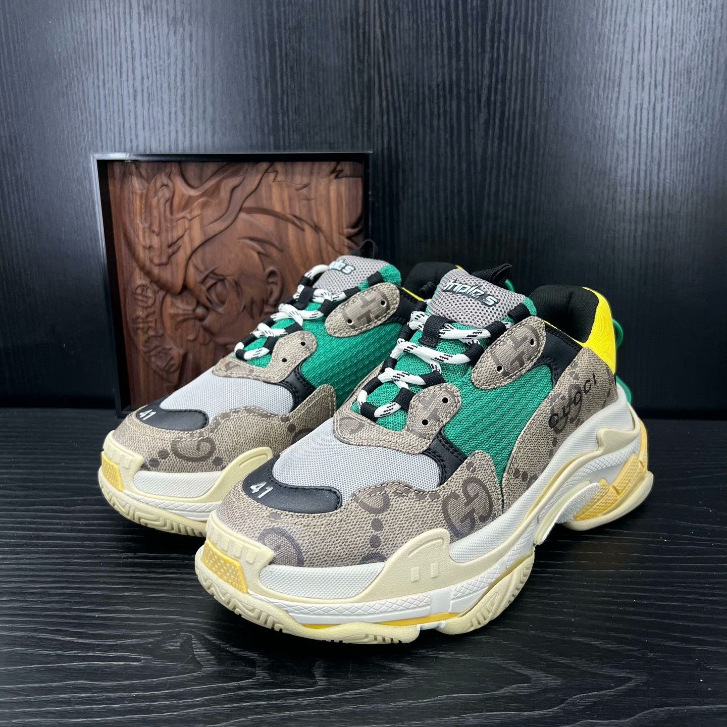 Balenciaga Balenciaga Collab Brown Lowtop Sneakers 41 Men Size US 8.5 / EU 41-42 - 1 Thumbnail