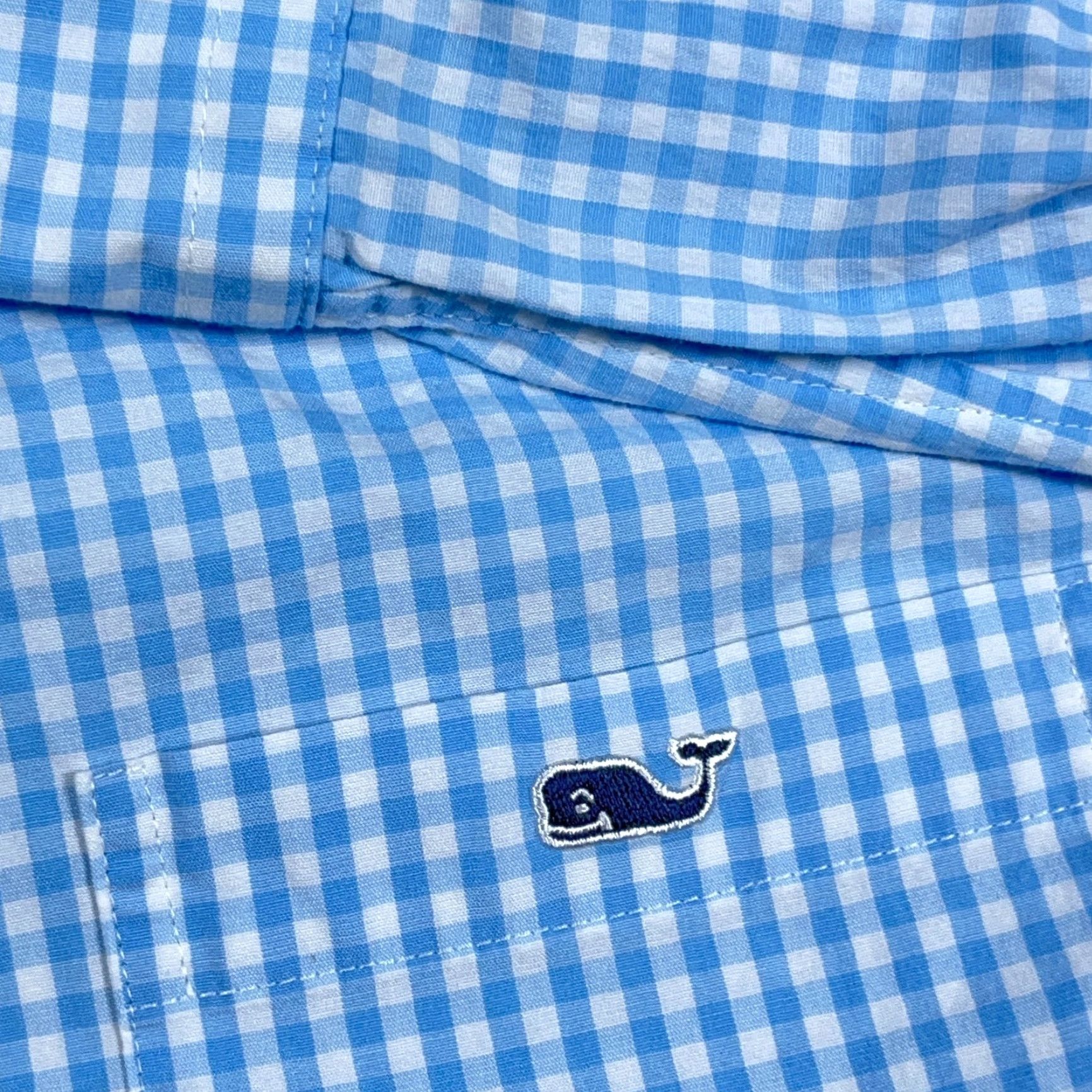 Vineyard Vines Vineyard Vines Shirt Men Large Blue Classic Fit Tucker Button Up Gingham Poplin Size US L / EU 52-54 / 3 - 4 Thumbnail