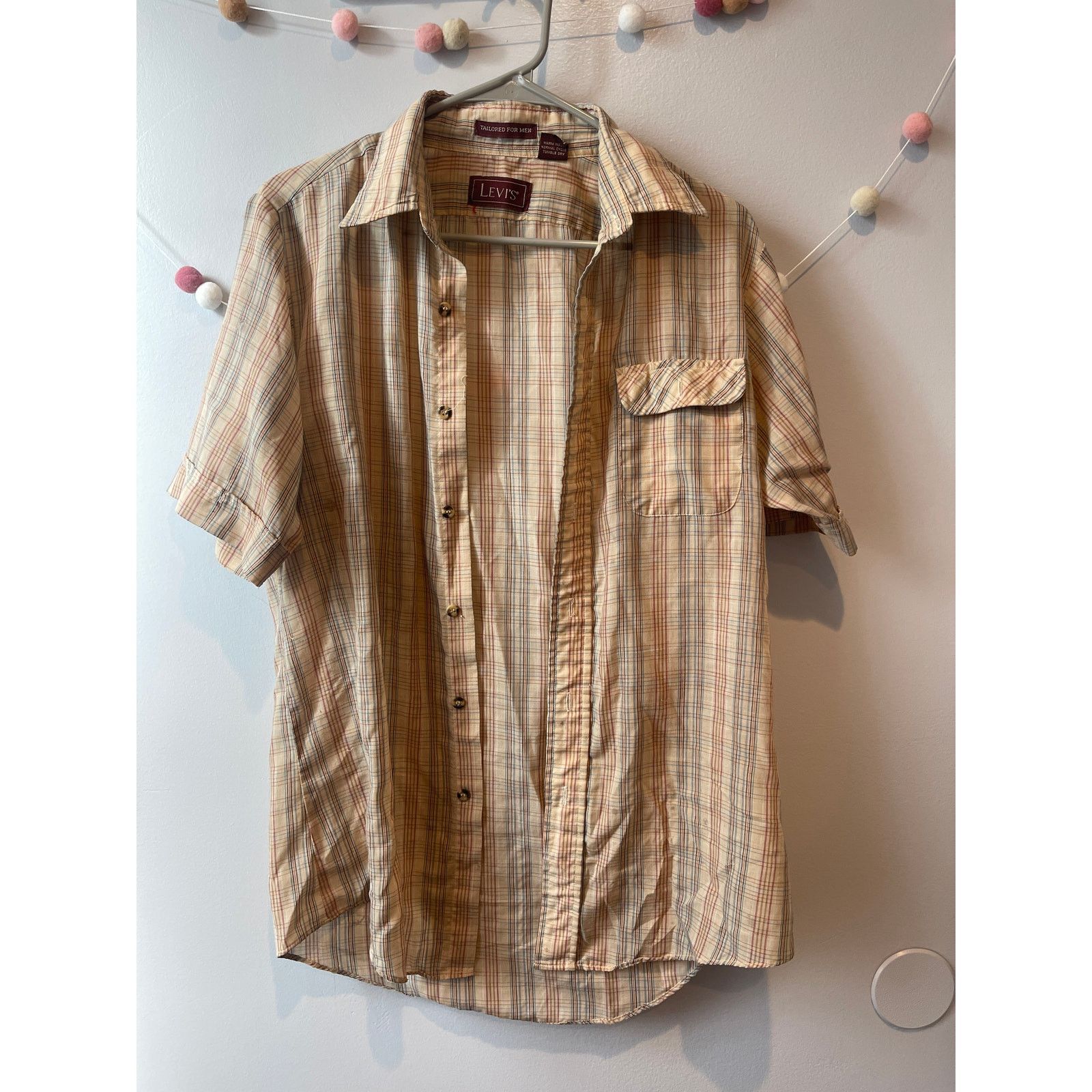 Levi's × Vintage Vintage Rare Levi's Stripe Button Down Short Sleeve Shirt Size US M / EU 48-50 / 2 - 1 Thumbnail