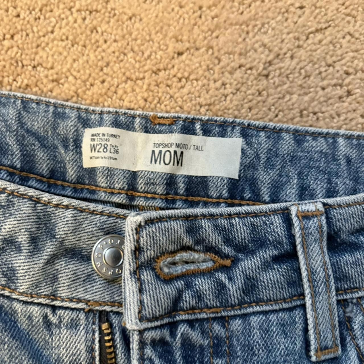 Topshop Topshop Bedazzled Mom Jeans Size 28" / US 6 / IT 42 - 3 Thumbnail