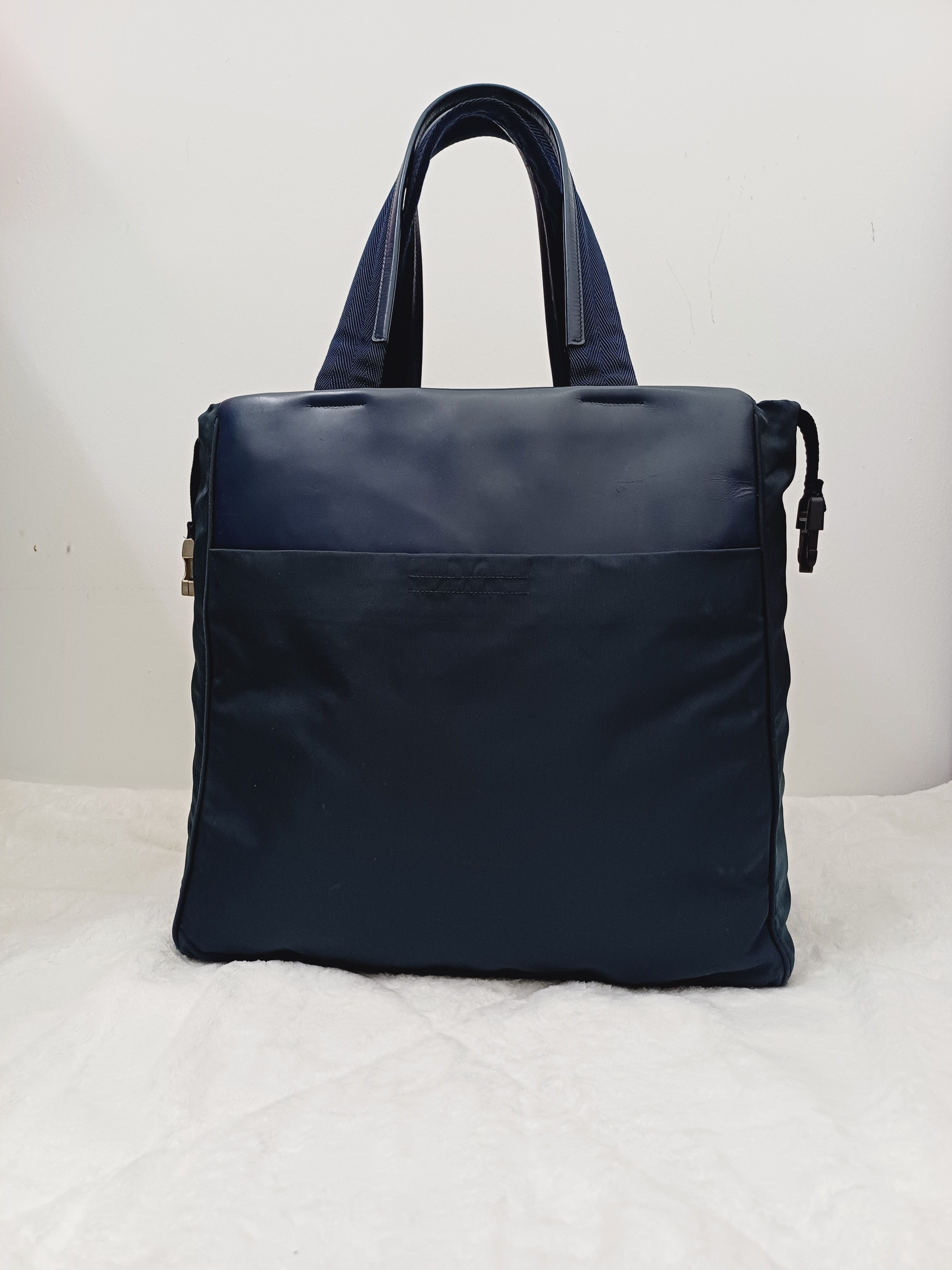 Karl Lagerfeld × Prada Vintage Prada Tote Bag Semi-leather Size ONE SIZE - 1 Thumbnail