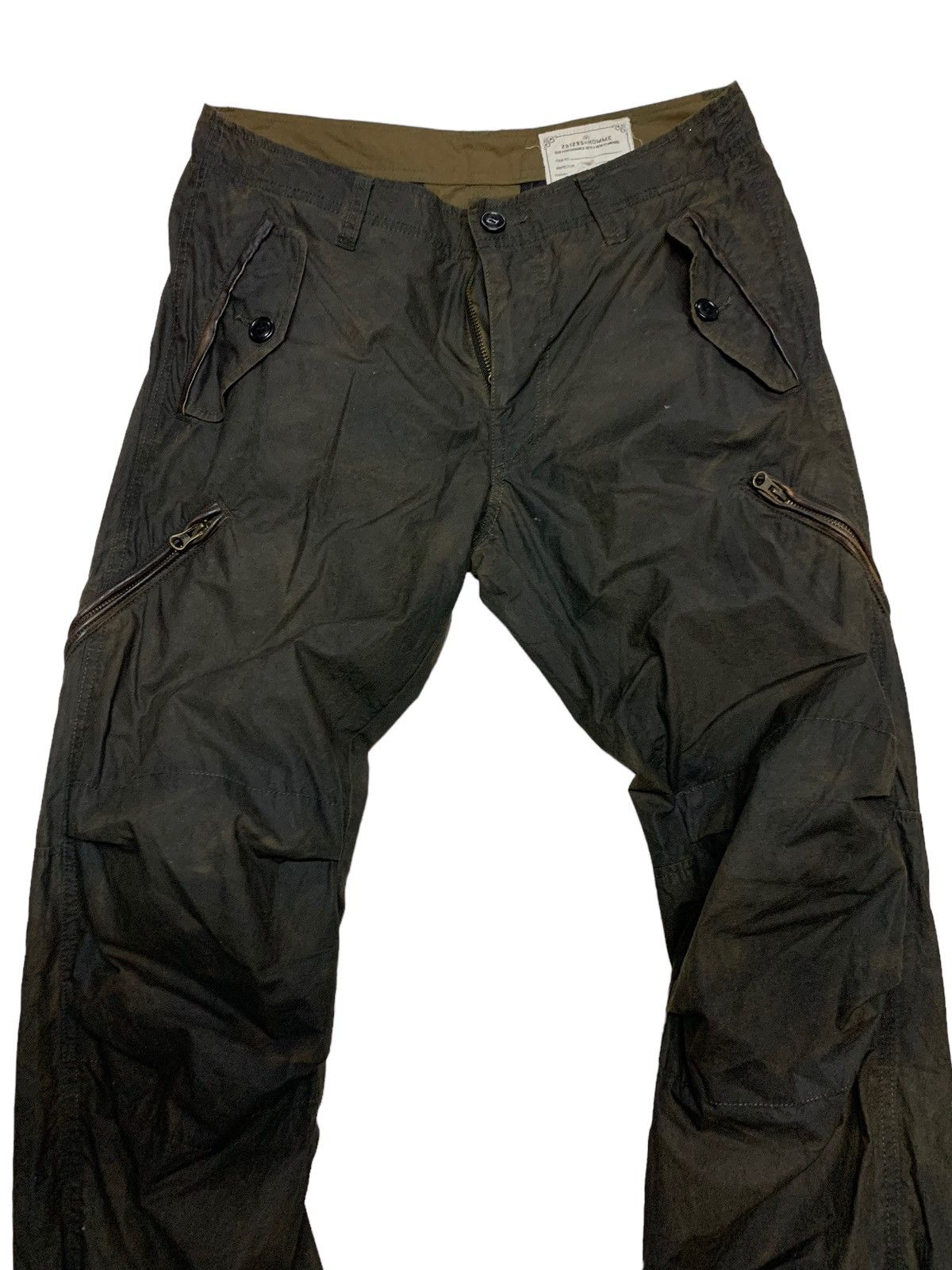 Designer 291285= HOMME multi pocket cargo pants Size US 33 - 12 Thumbnail