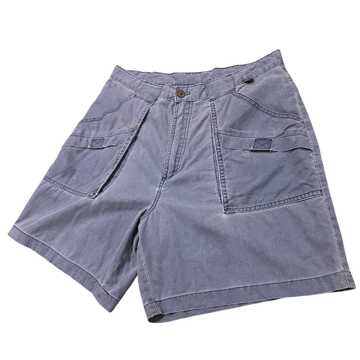 Jansport Vintage JanSport Outdoor Utility Shorts Blue Cotton Canva Size US 34 / EU 50 - 3 Thumbnail