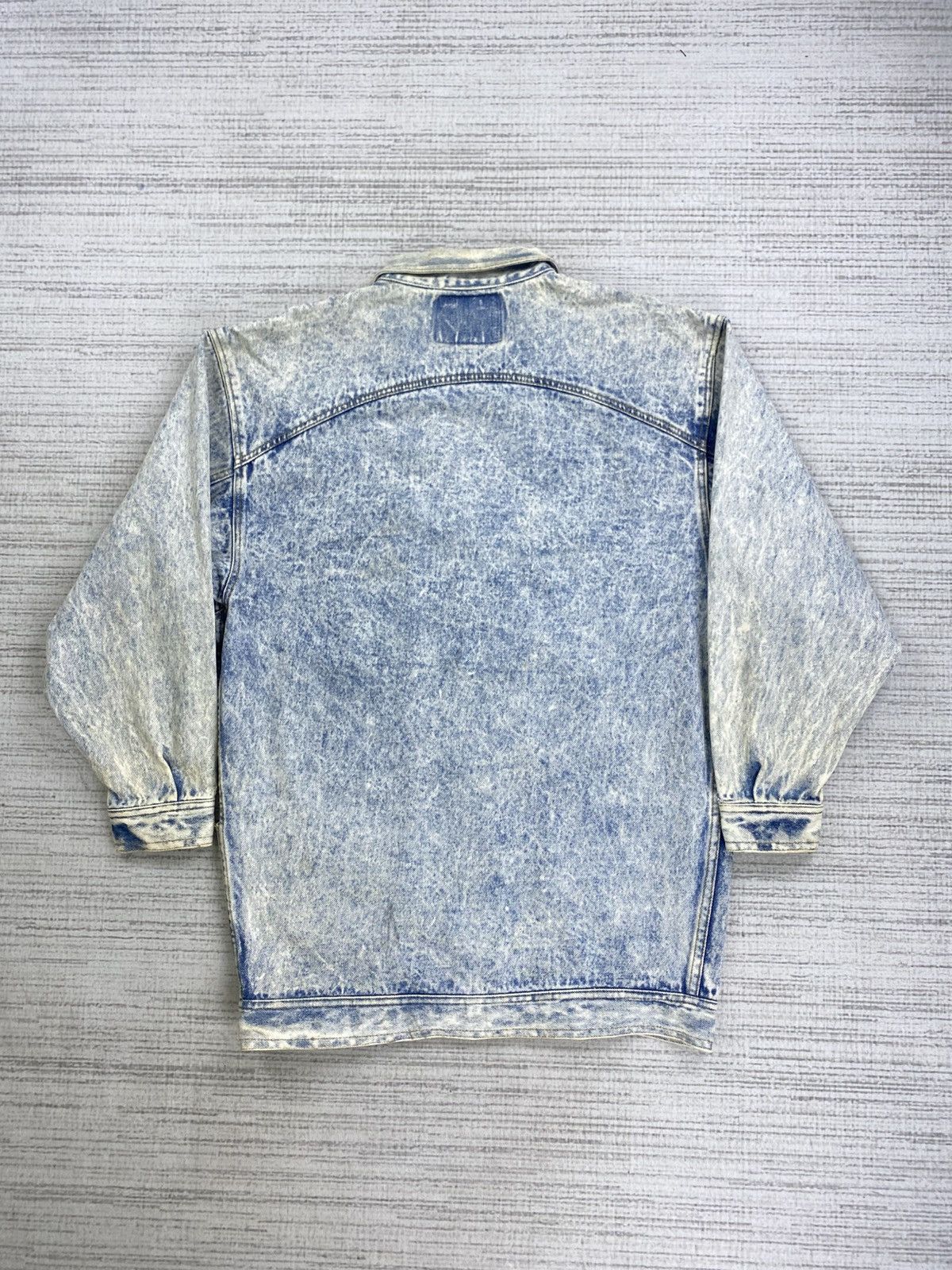 Japanese Brand × Jordache × Vintage Vintage 90s Jordache Asid Wash Trucker Denim Jacket Size US L / EU 52-54 / 3 - 2 Thumbnail