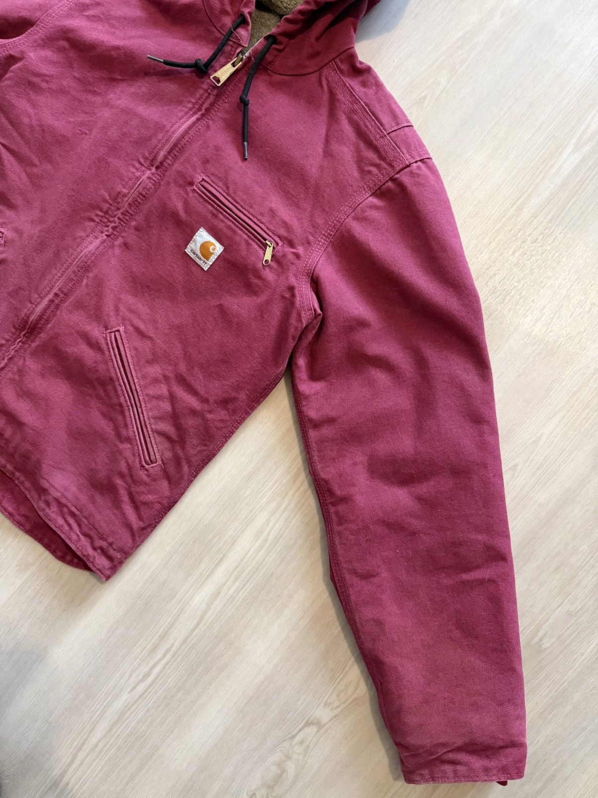 Carhartt Y2K Carhartt WJ141 RBY Sherpa Hooded Sz XS WJ141 RBY RUBY Size XS / US 0-2 / IT 36-38 - 3 Thumbnail
