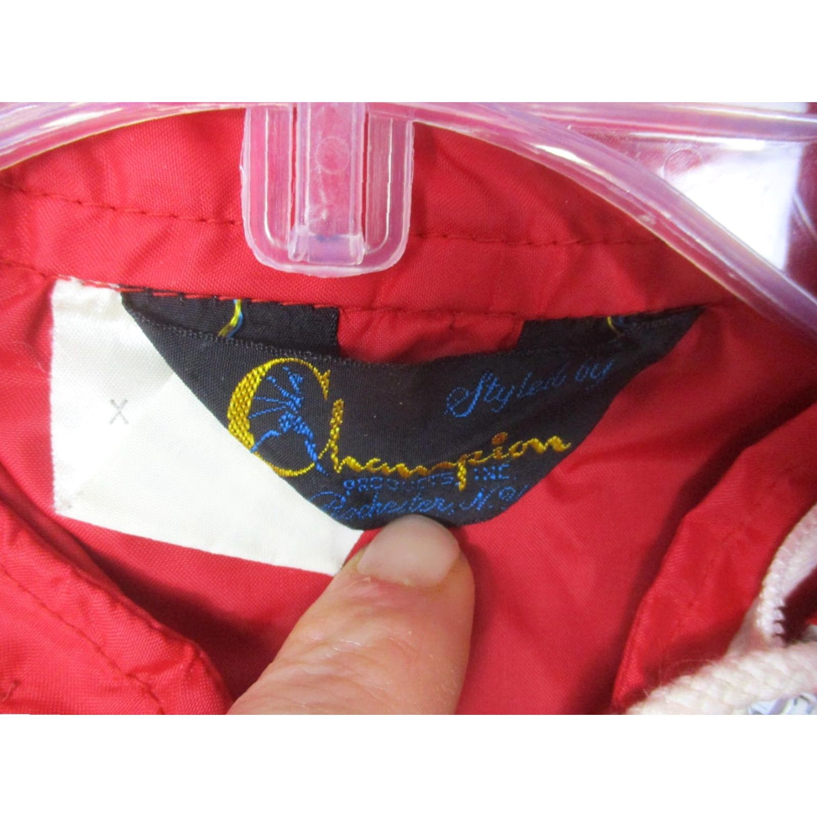 Champion VINTAGE Alfa Romeo Jacket Mens XL Red Hooded Windbreaker Nylon 60s Size US XL / EU 56 / 4 - 6 Thumbnail