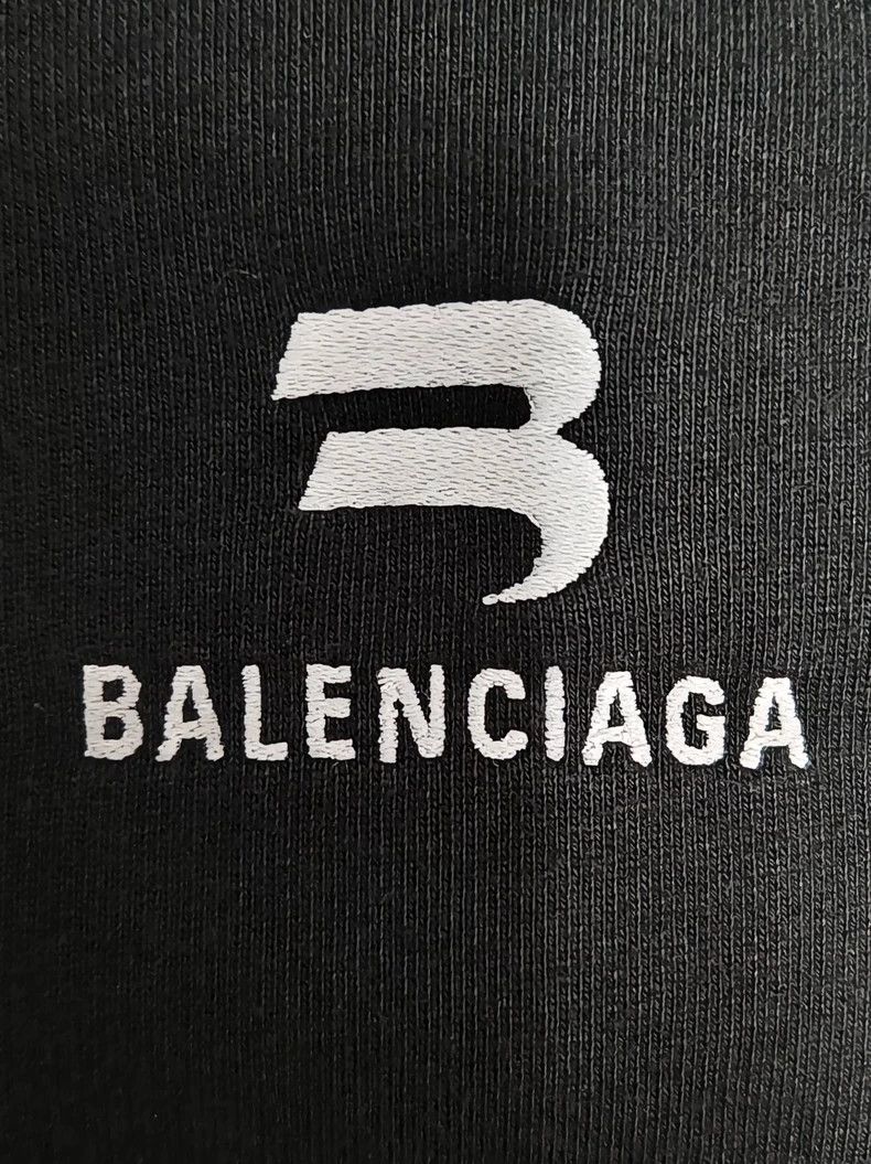Balenciaga Balenciaga 23ss Black Stripe Sportyb Worn Hoodie 2503-Nexta Size US XL / EU 56 / 4 - 4 Thumbnail