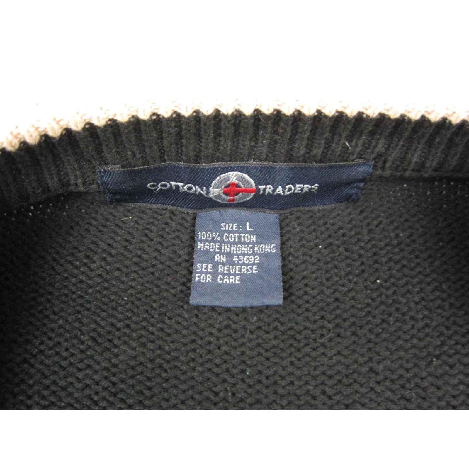 Cotton Traders VINTAGE Cotton Traders Sweater Mens L Brown Diamond Argyle Knit V-Neck 90s Size US L / EU 52-54 / 3 - 3 Thumbnail