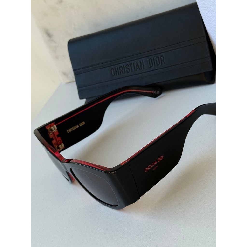 Dior NEW Dior DiorNuit S1I Oversized Sunglasses in Black Pink Size ONE SIZE - 6 Thumbnail
