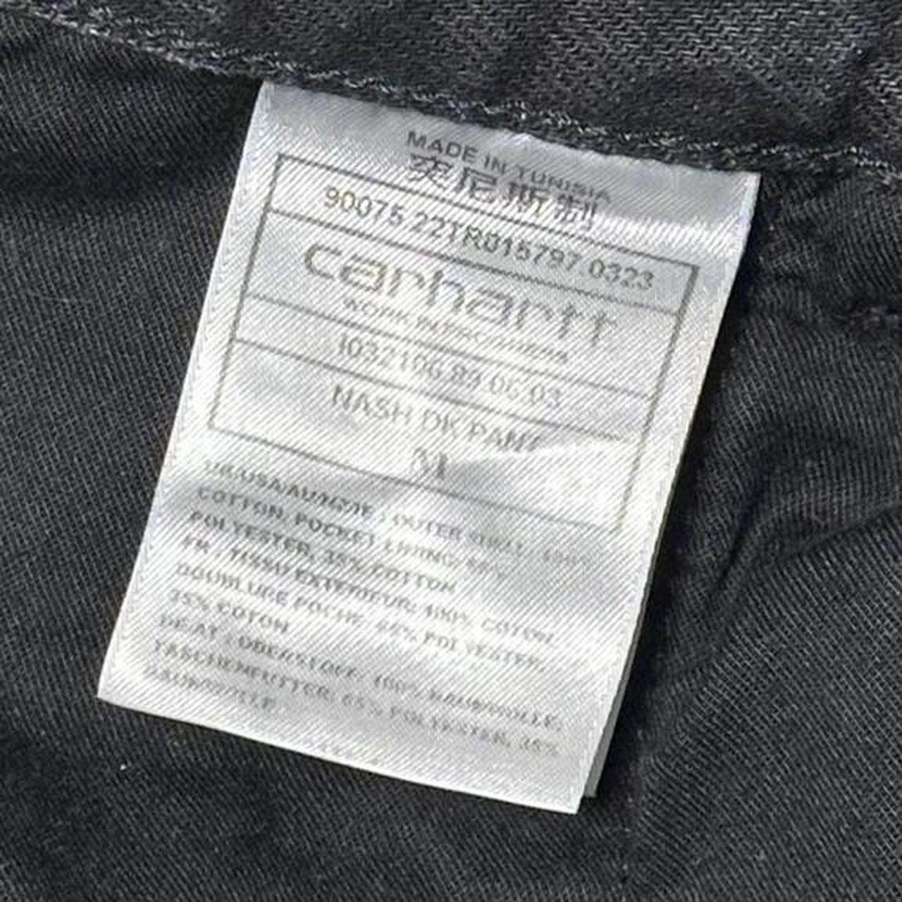 Carhartt Wip Carhartt Work in Progress Nash OG Double Knee Black Pants Size US 34 / EU 50 - 8 Thumbnail