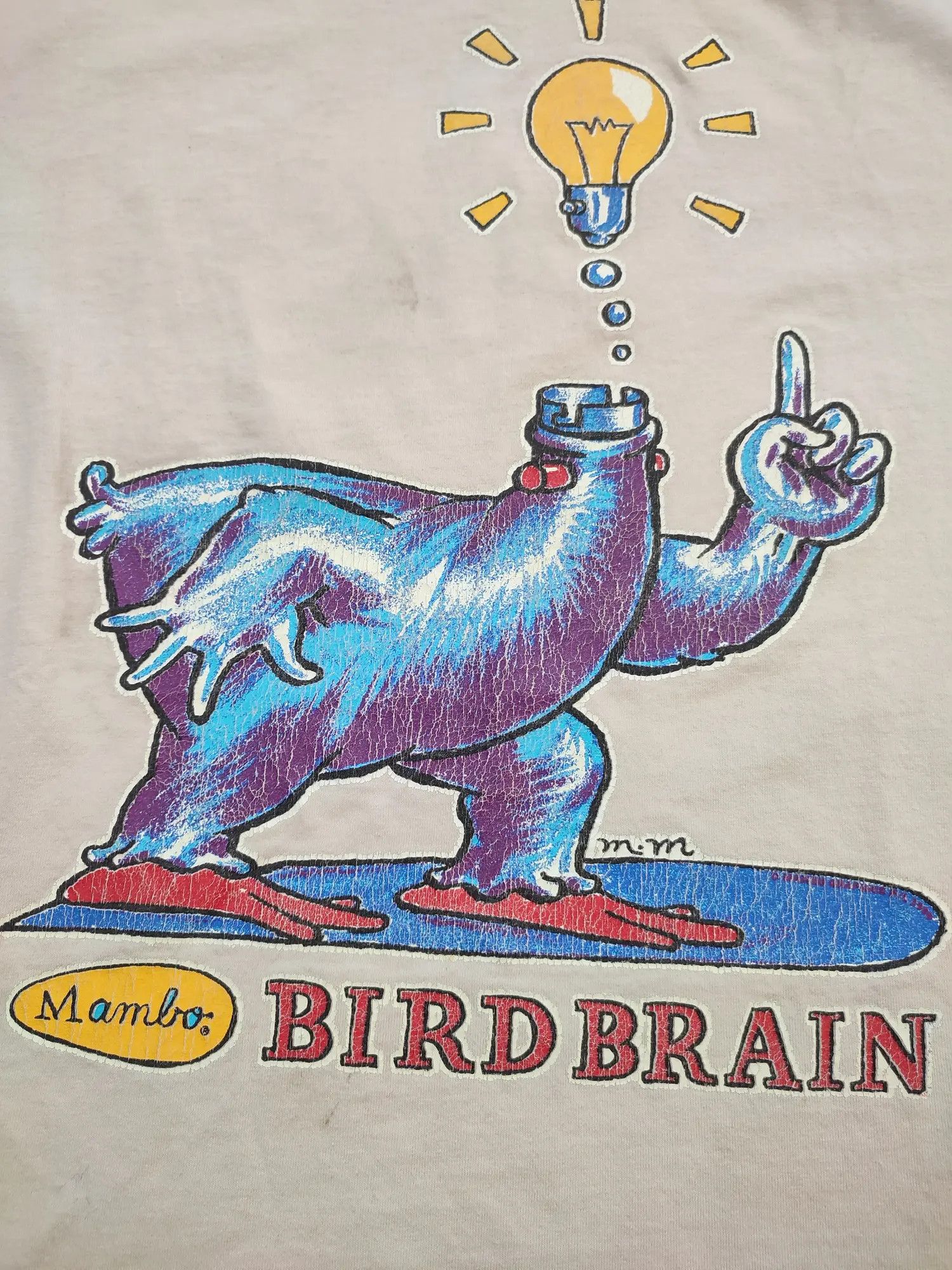 Mambo Rare Vintage '98 Mambo Bird Brain t-shirt Size US L / EU 52-54 / 3 - 1 Thumbnail