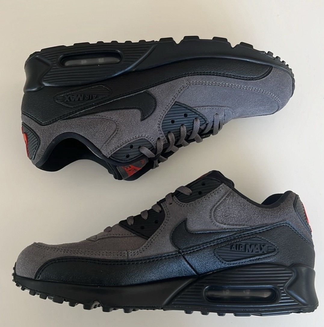 Nike nike air max 90 grey suede Size US 10.5 / EU 43-44 - 5 Thumbnail