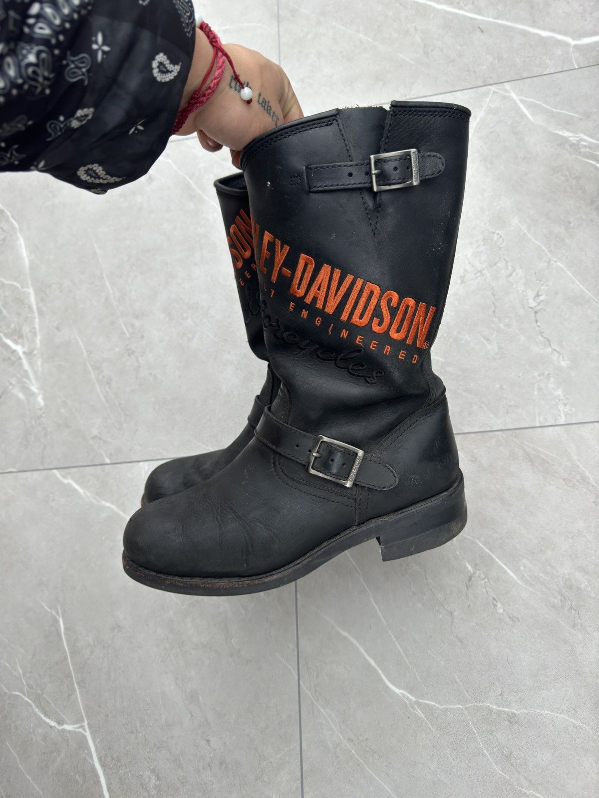 Vintage Vintage Harley Motorcycle Engineering Boots Size US 10 / EU 43 - 6 Thumbnail