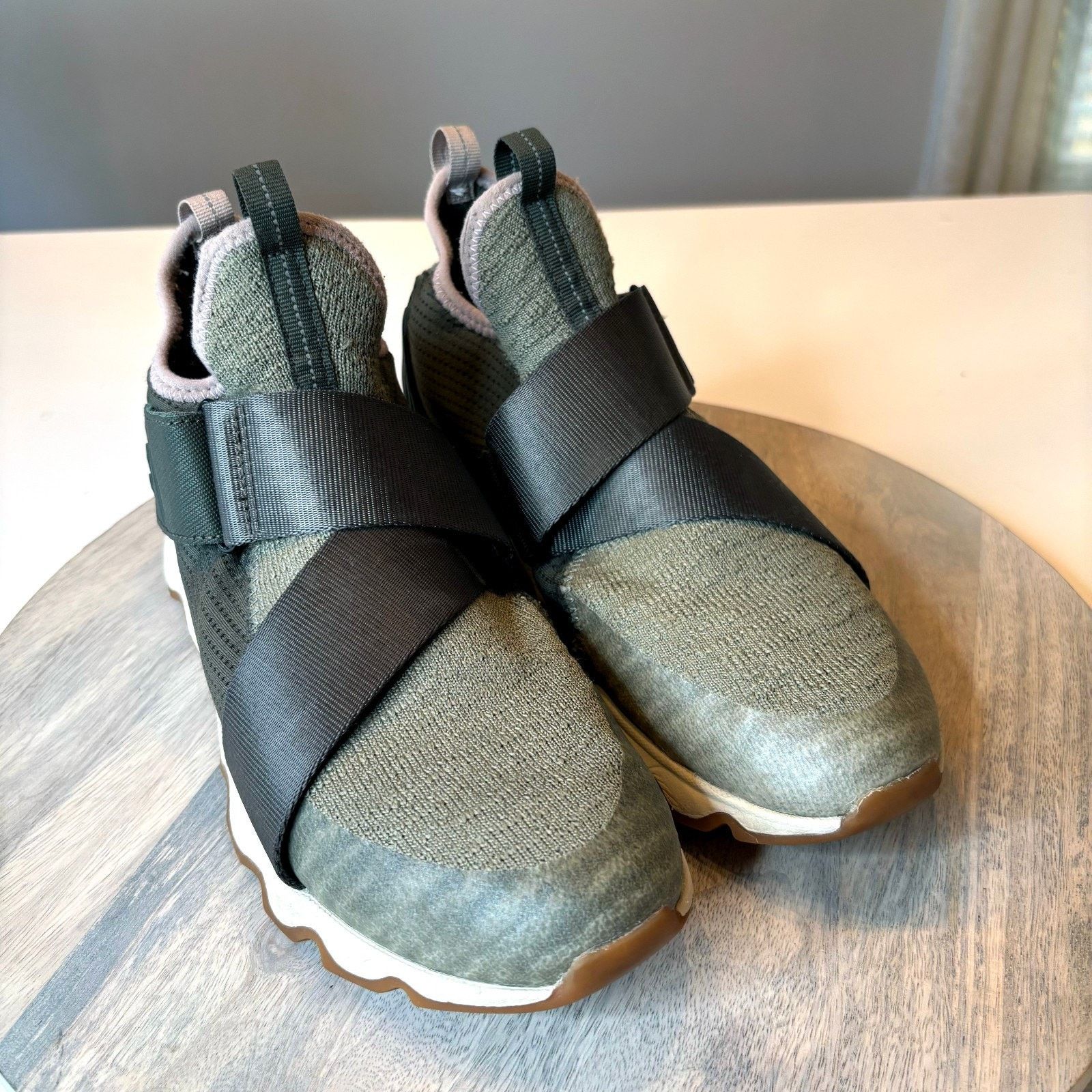 SOREL Sorel Kinetic Quarry 1 Sneakers Green Women's Sz 9.5 EU 40.5 Size US 9.5 / IT 39.5 - 4 Thumbnail