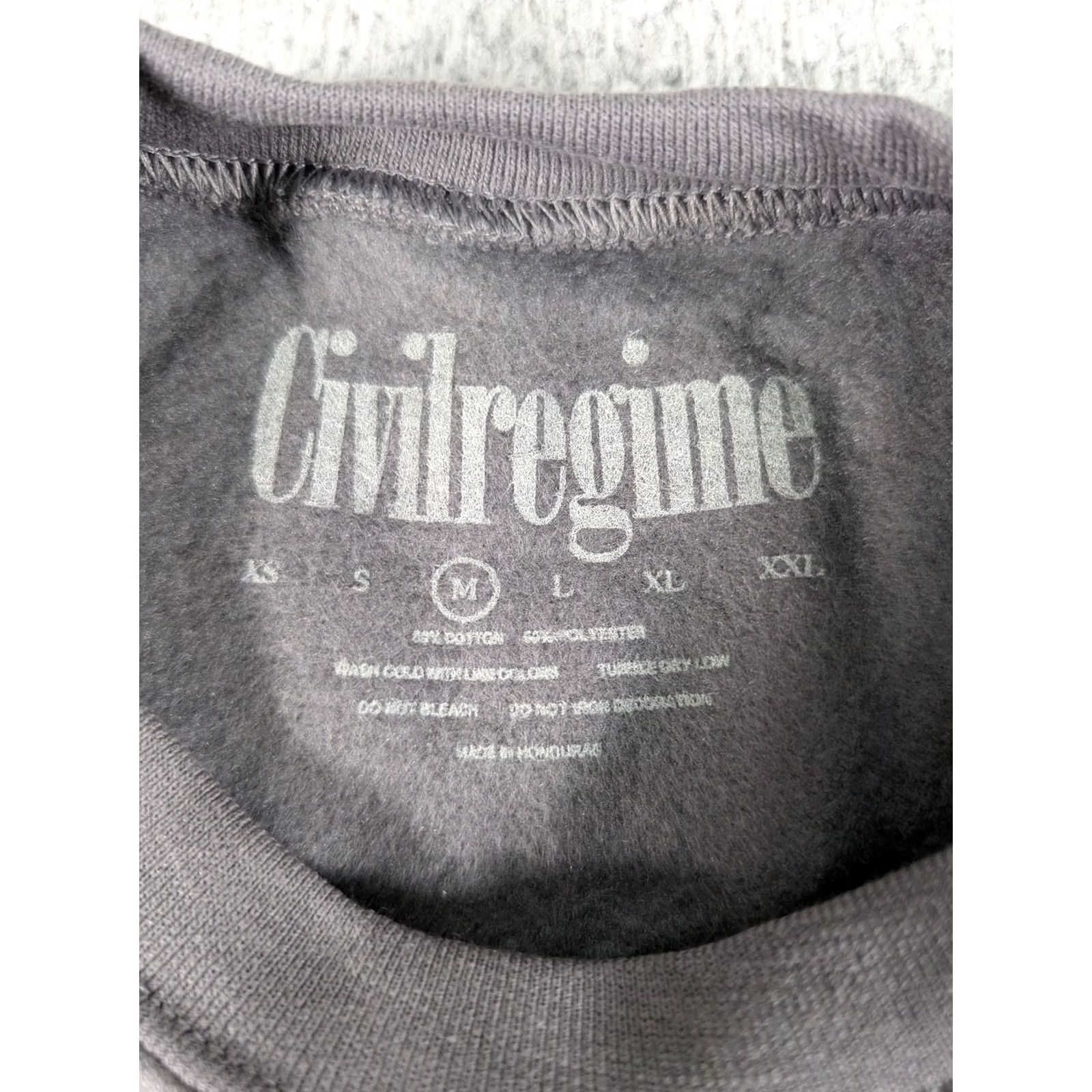 Vintage Civil Regime Sweatshirt Mens Medium Reaper V2 Classic Crewneck Graphic Gray New Size US M / EU 48-50 / 2 - 3 Thumbnail