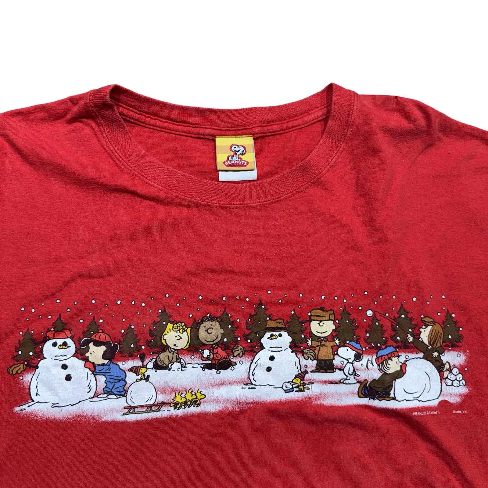 Peanuts Peanuts Y2K Winter Holiday Christmas Graphic T-Shirt Size US XXL / EU 58 / 5 - 2 Thumbnail