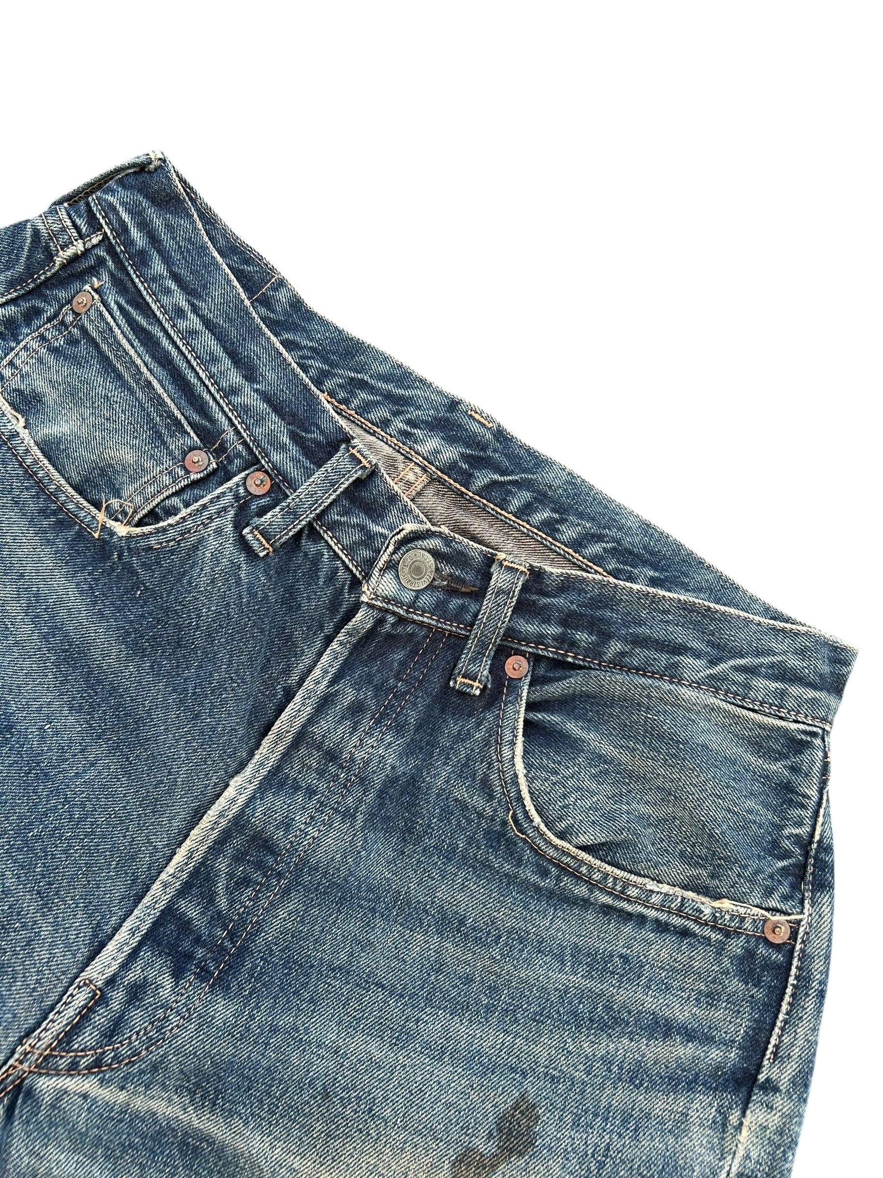 Kapital Vintage Levis Big E Selvedge Distressed Denim Jeans Size US 29 - 6 Thumbnail