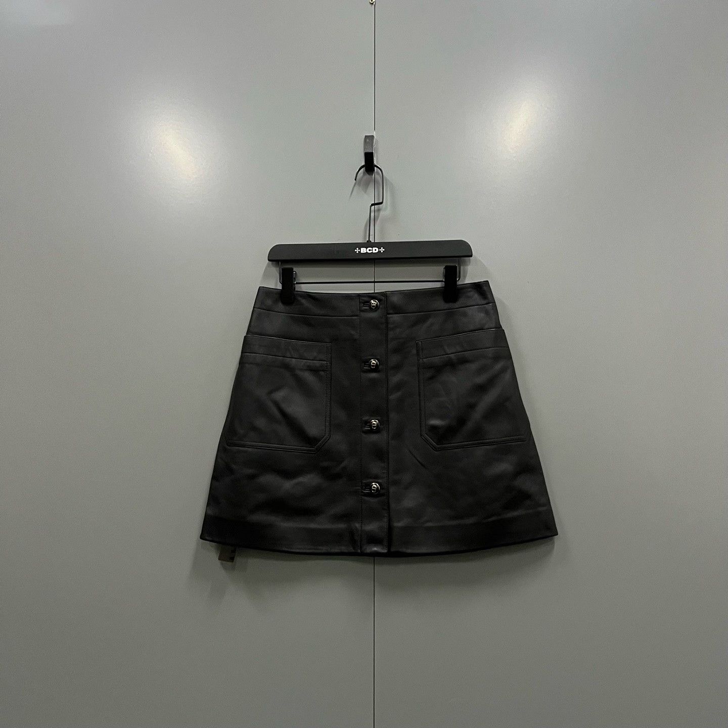 Dior Dior Leather Black Skirt 38 Women Size 38" / US 16 / IT 52 - 1 Thumbnail