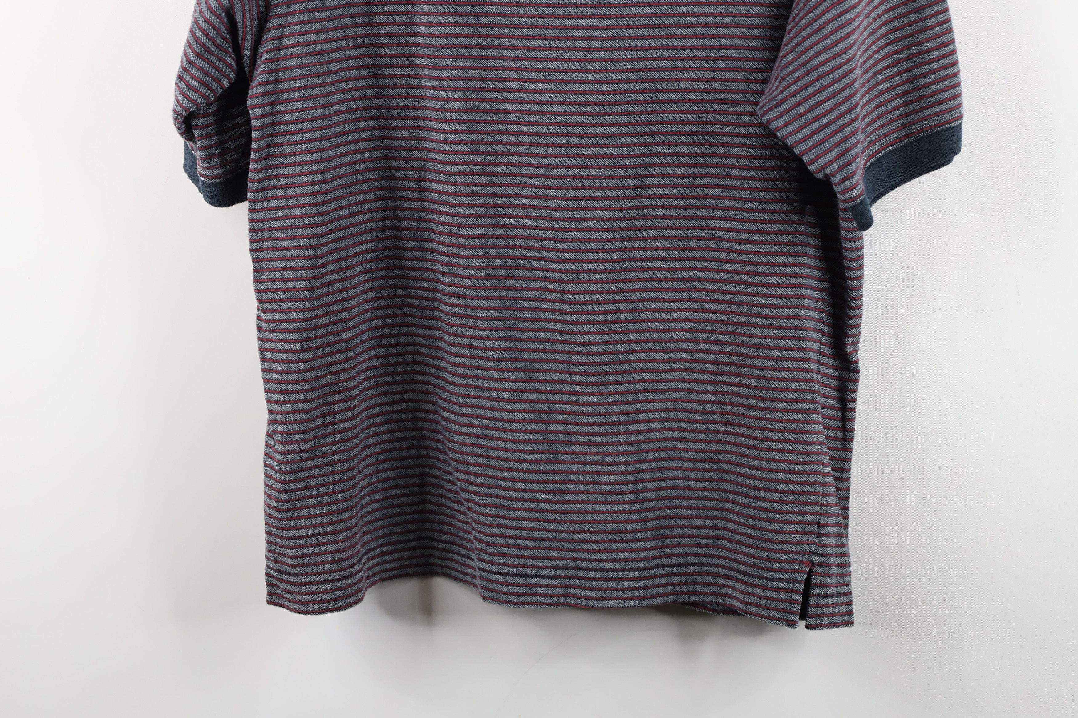 Columbia Vintage 90s Columbia Golf Spell Out Striped Knit Polo Shirt Size US M / EU 48-50 / 2 - 14 Thumbnail