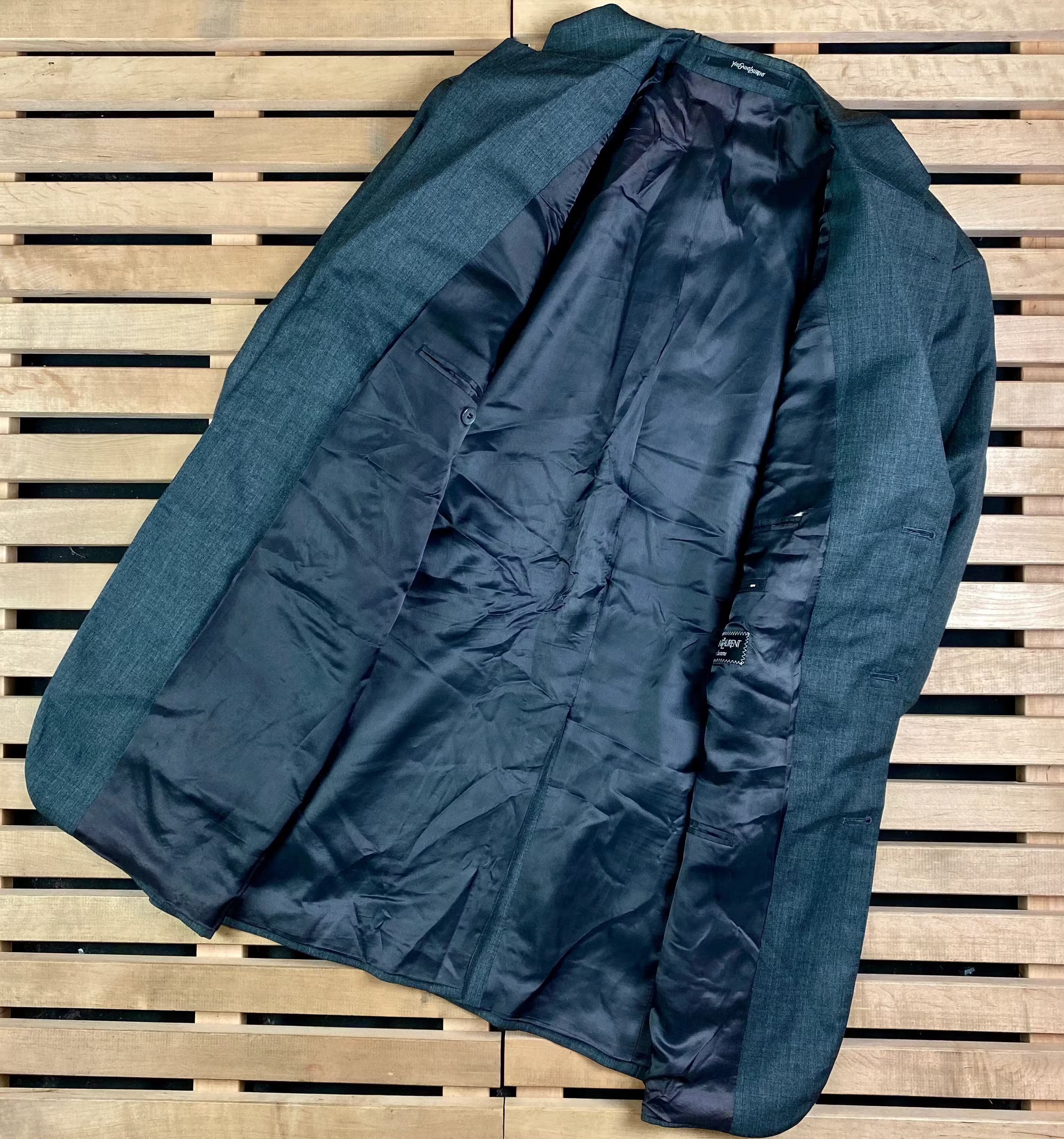 Vintage × Yves Saint Laurent Mens Blazer Jacket Yves Saint Laurent Size 98 L Size 48R - 5 Thumbnail