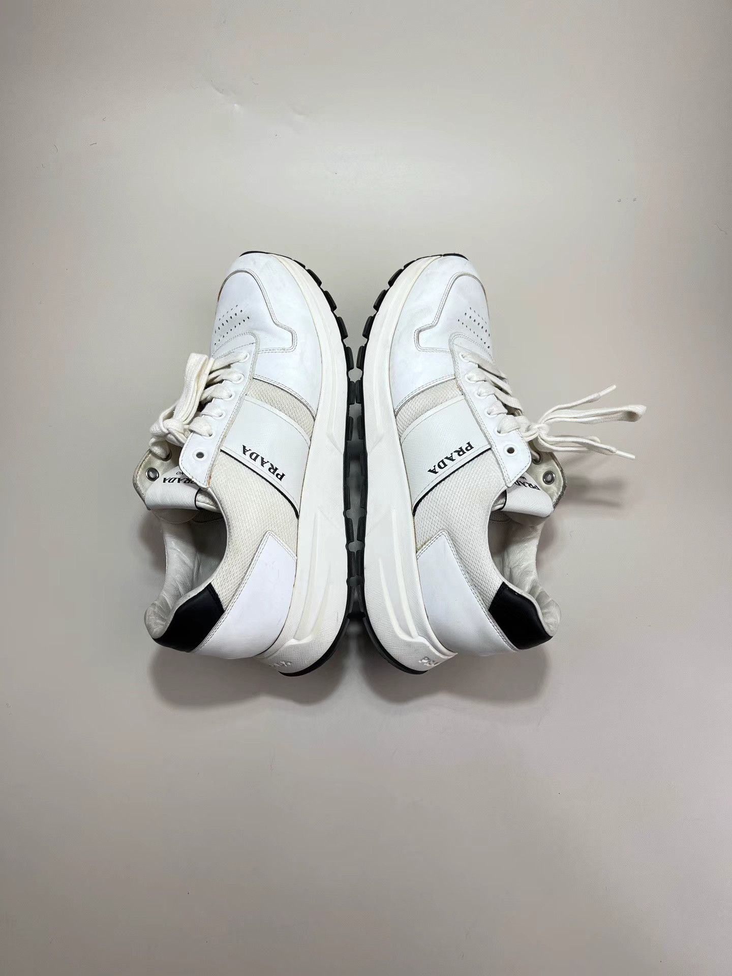 Prada PRADA White Sneakers Size US 9.5 / EU 42-43 - 5 Thumbnail