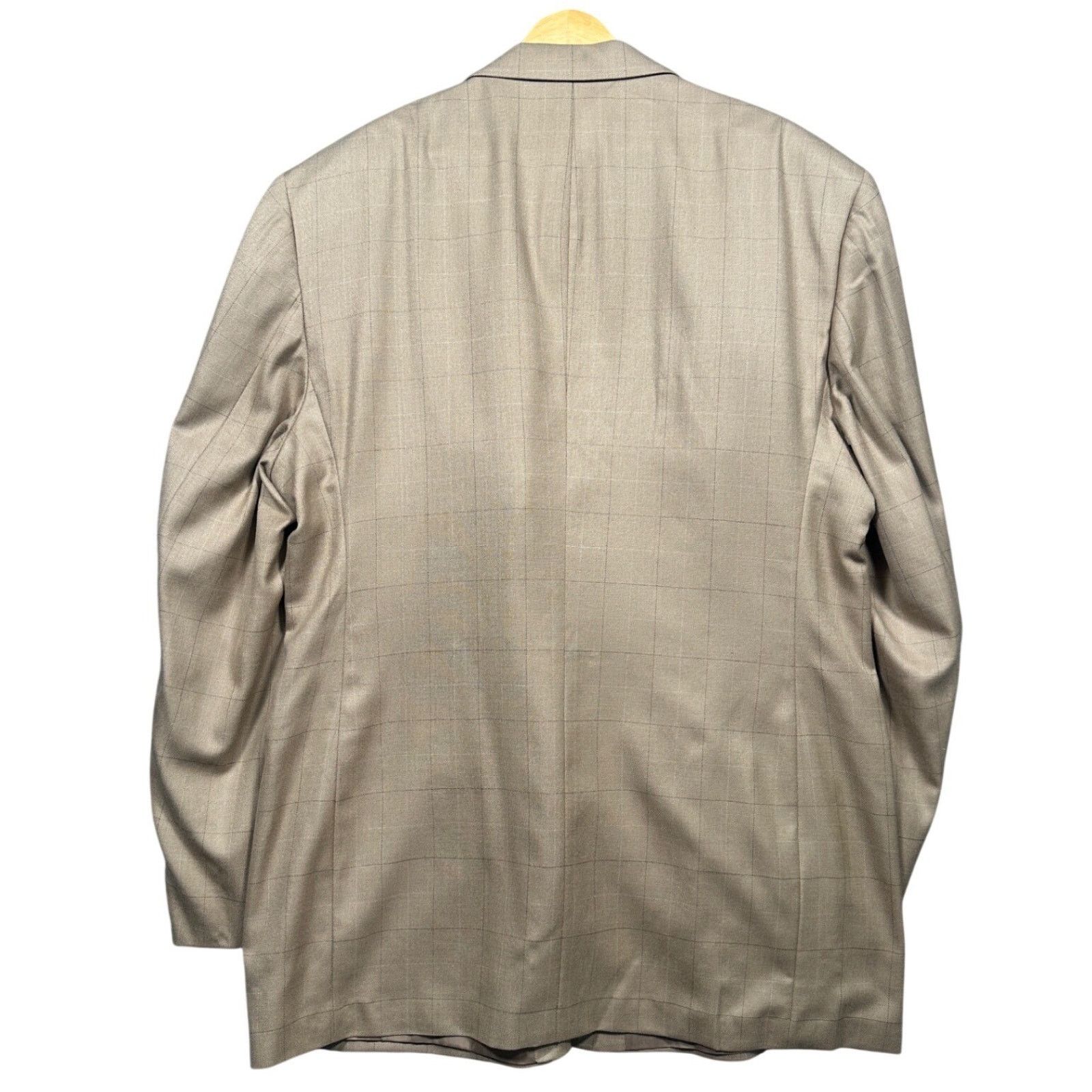 Other Adolfo Blazer Mens 48L Tan Silk Wool 3-Button Sport Coat Size 48L - 3 Thumbnail