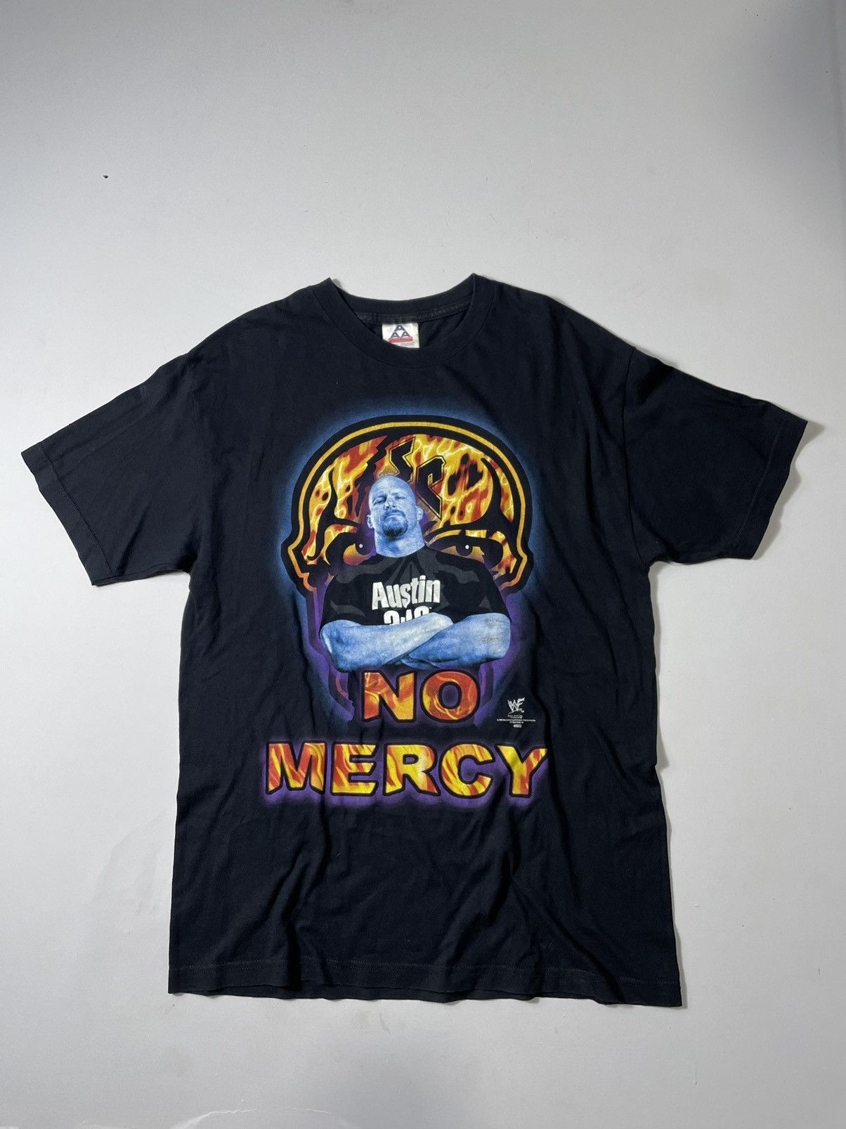 Vintage RARE💥Vintage 1999 Stone Cold NO MERCY Raptee Tshirt Size US L / EU 52-54 / 3 - 3 Thumbnail