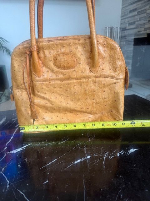 Other Bianchi & Nardi Ostrich Leather Handbag – Made in Italy Size ONE SIZE - 10 Thumbnail