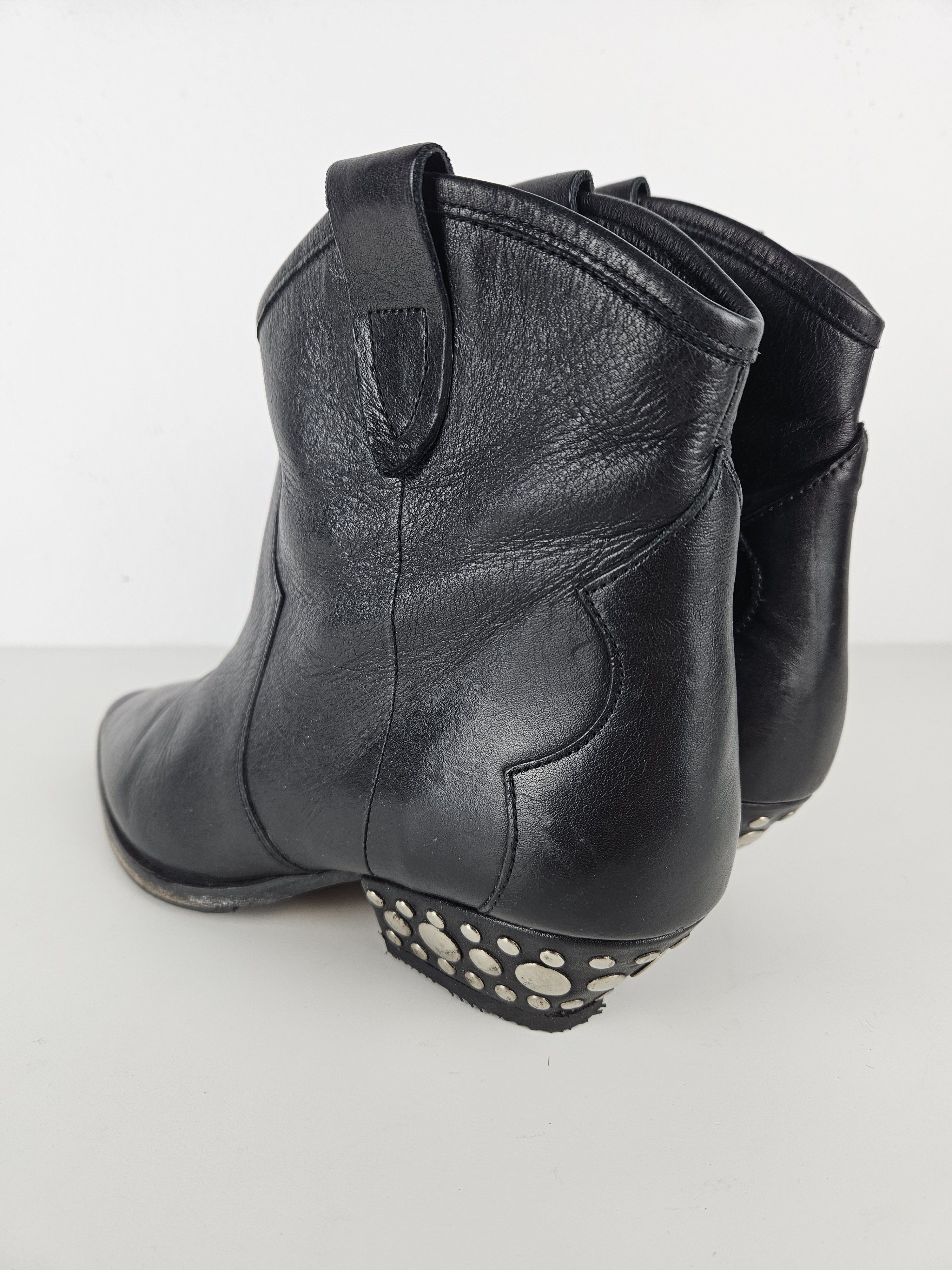 Isabel Marant Isabel Marant leather cuban heel studded cowboy ankle boots Size US 9 / IT 39 - 18 Thumbnail