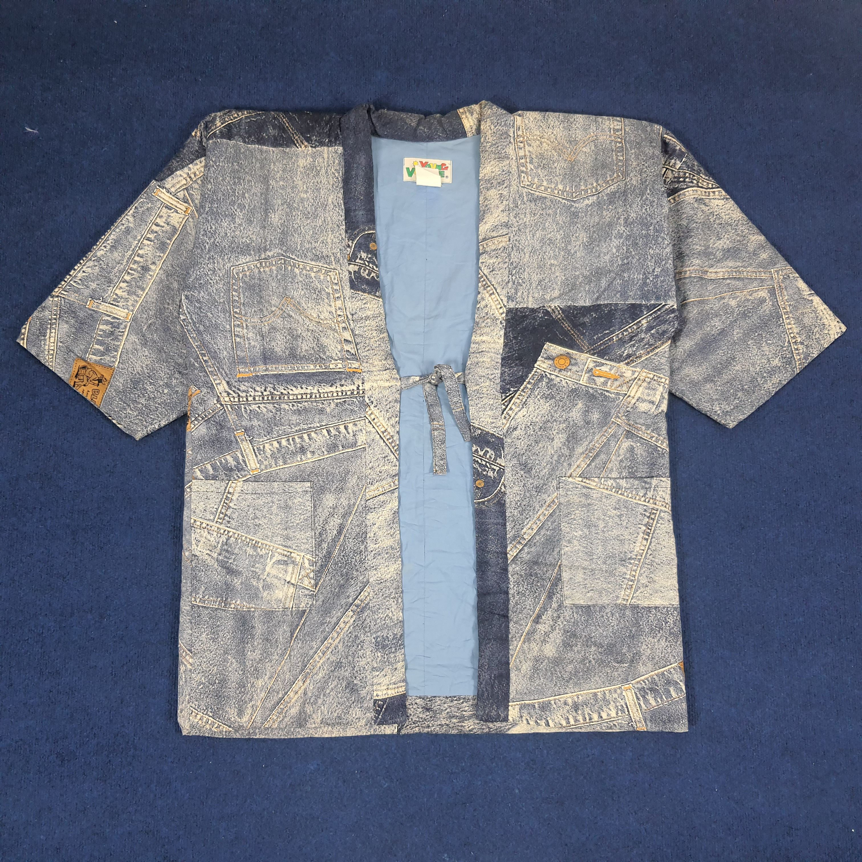 Vintage × Warner Bros Vintage Dear Jimmy Kimono Style Fullprint Jacket Size US XL / EU 56 / 4 - 4 Thumbnail