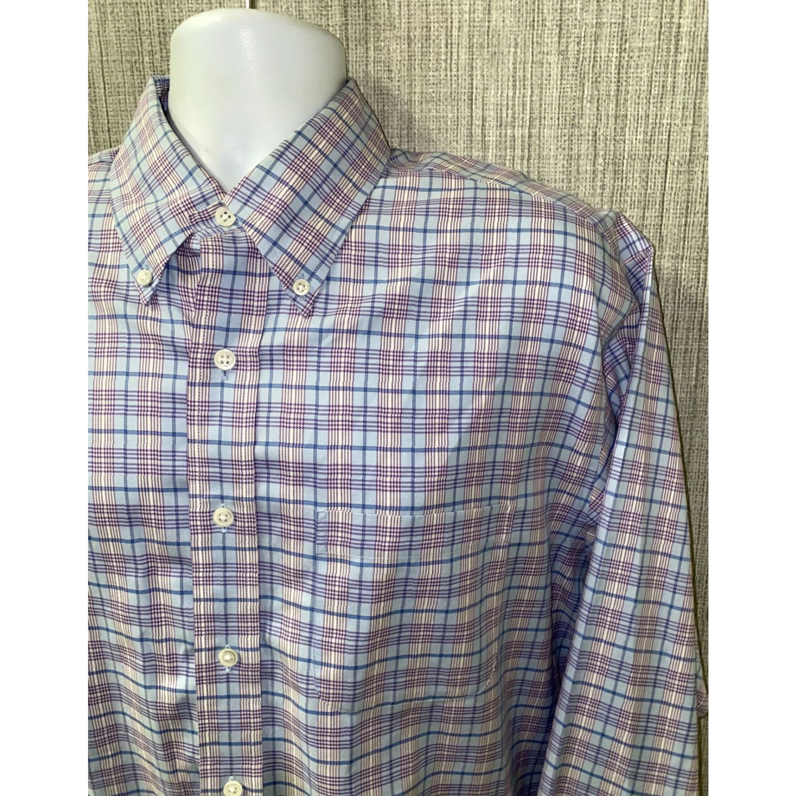 Brooks Brothers Brooks Brothers Shirt Mens Long Sleeve Plaid Button-Up L Multicolor Colorful Non Iron Cotton Button Front Regular Size L Size US L / EU 52-54 / 3 - 2 Thumbnail