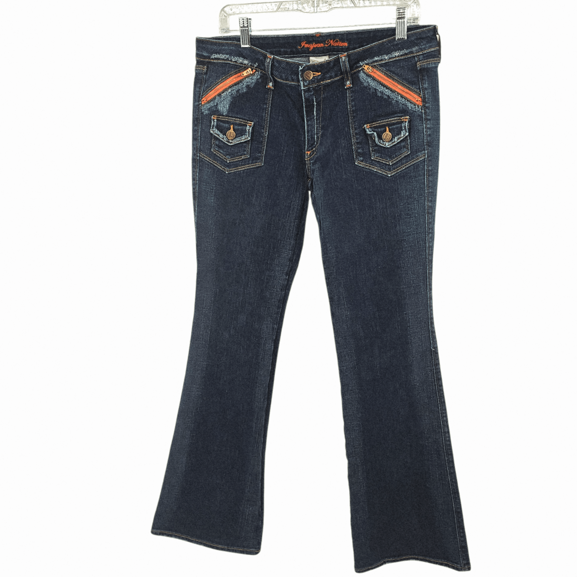 Other Vintage 90’s Imajean Nation Flare Jeans Size 32" / US 10 / IT 46 - 1 Thumbnail