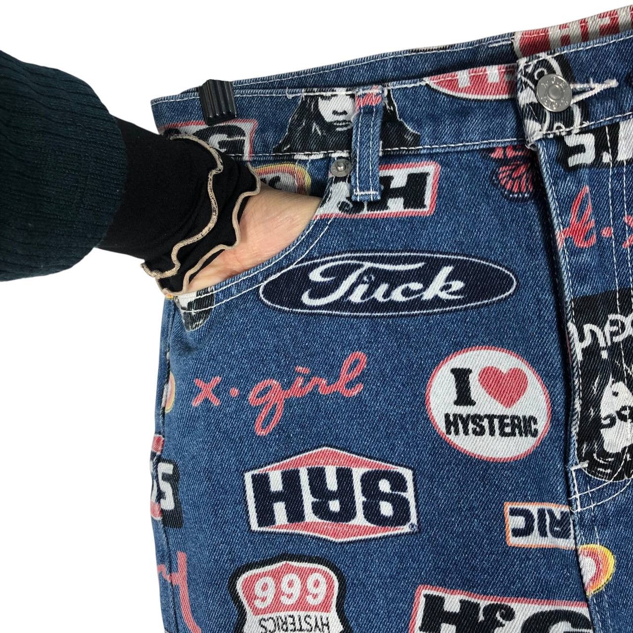 Hysteric Glamour Hysteric Glamour X-Girl Size 1 Ladies Jeans Size 26" / US 2 / IT 38 - 7 Thumbnail