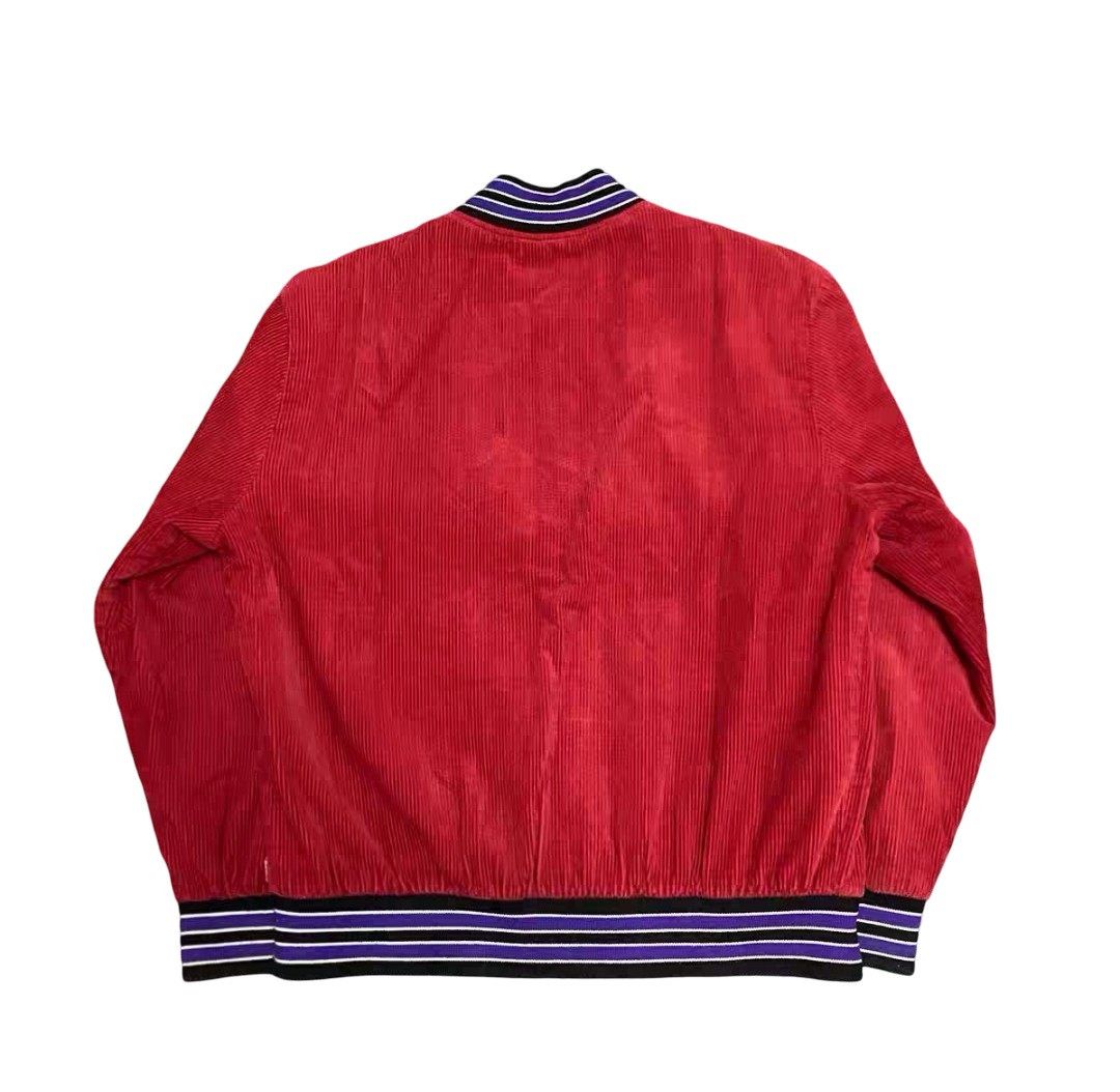 Supreme Supreme Old English Corduroy Varsity Jacket Size US M / EU 48-50 / 2 - 2 Thumbnail