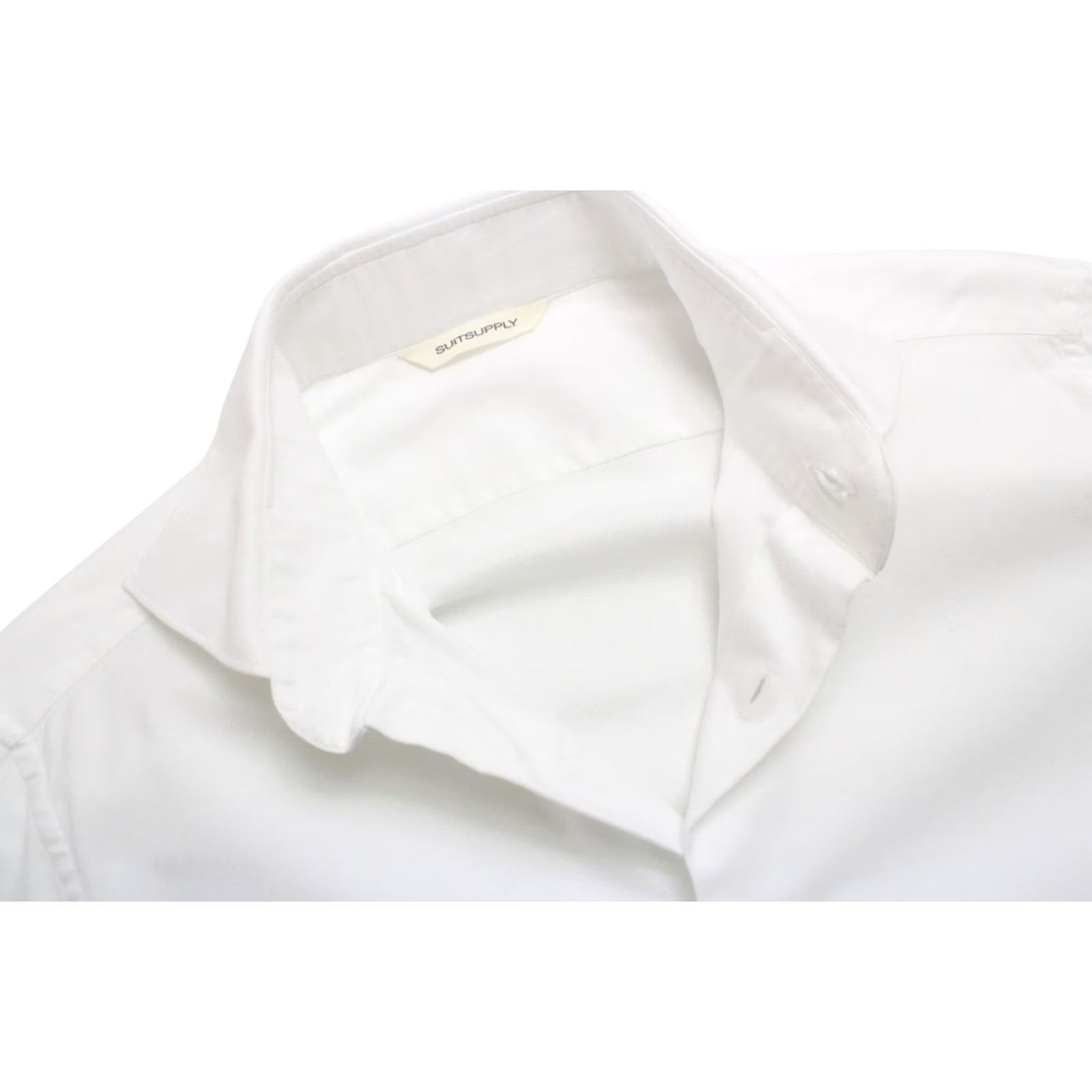 Suitsupply Suitsupply Extra Slim Fit Formal Shirt Men's LARGE White Cutaway Collar Shirt Size 42R - 4 Thumbnail