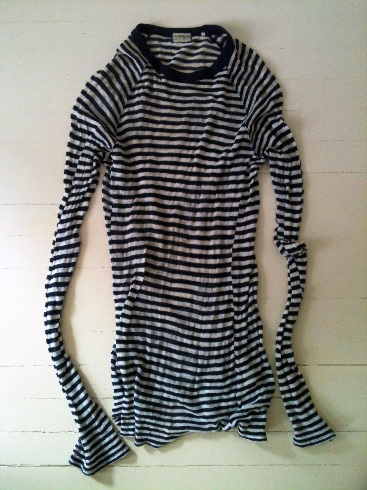 Tim Hamilton Tim Hamilton Striped Gauze T-Shirt Size Small Size S / US 4 / IT 40 - 1 Thumbnail