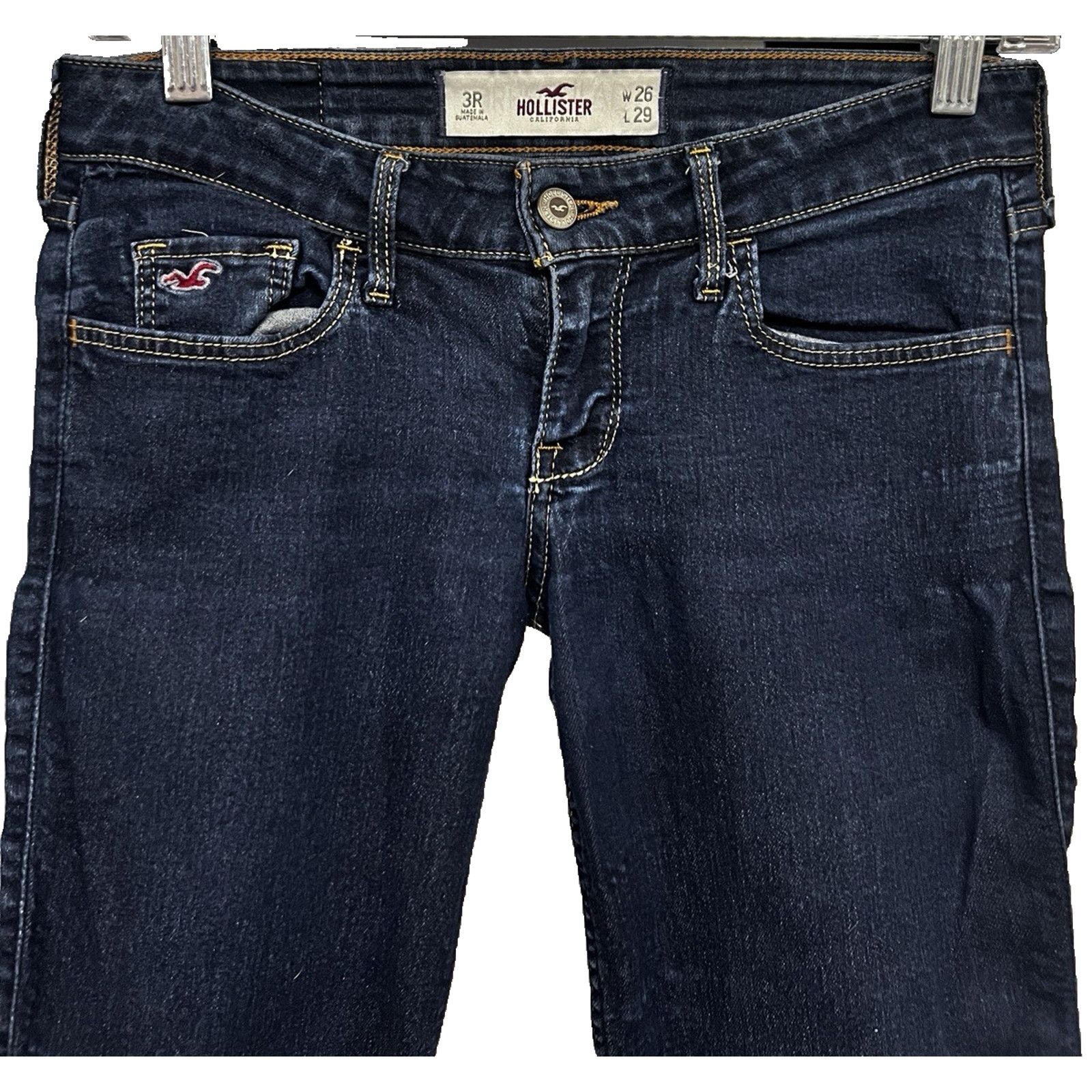 Hollister Hollister Blue Denim Relaxed Skinny Low Waist Jeans 26/29 Size 26" / US 2 / IT 38 - 4 Thumbnail